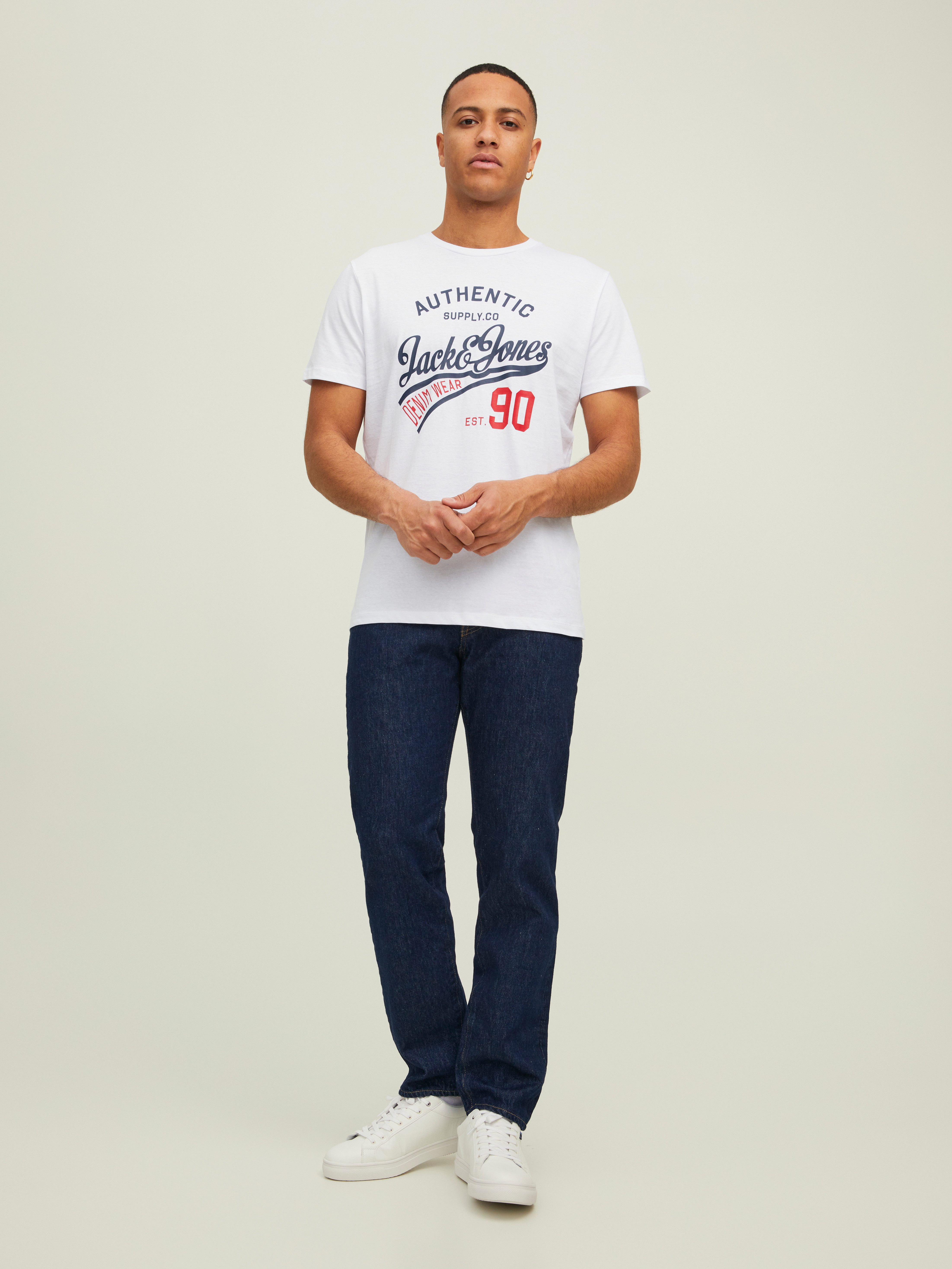 Jack & Jones Rundhalsshirt JJETHAN TEE SS CREW NECK 3PK MP NOOS (Packung, 3-tlg., 3er-Pack)