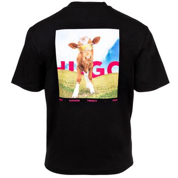 HUGO T-Shirt Herren T-Shirt - DOWIDOM, Rundhals, Motiv-Print