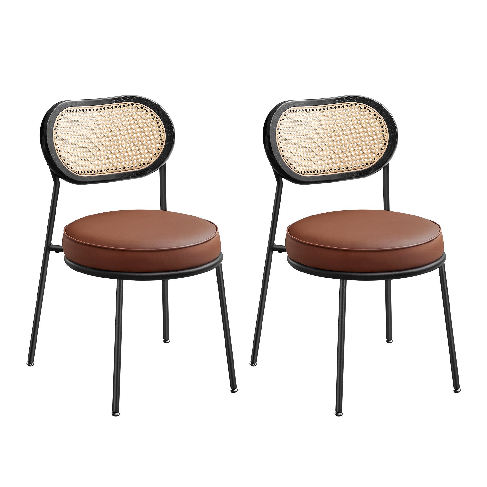 VASAGLE Esszimmerstuhl (2 St), Küchenstuhl, Boho-Stil, günstig online kaufen