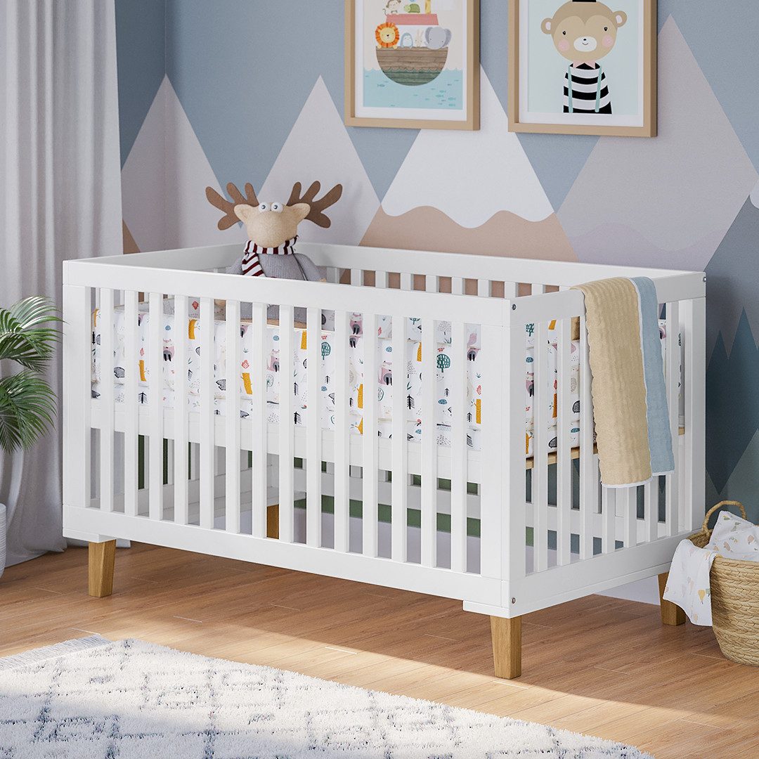 Bellabino Babybett Liri, Gitterbett 3-fach höhenverstellbar, umbaubar zum J günstig online kaufen