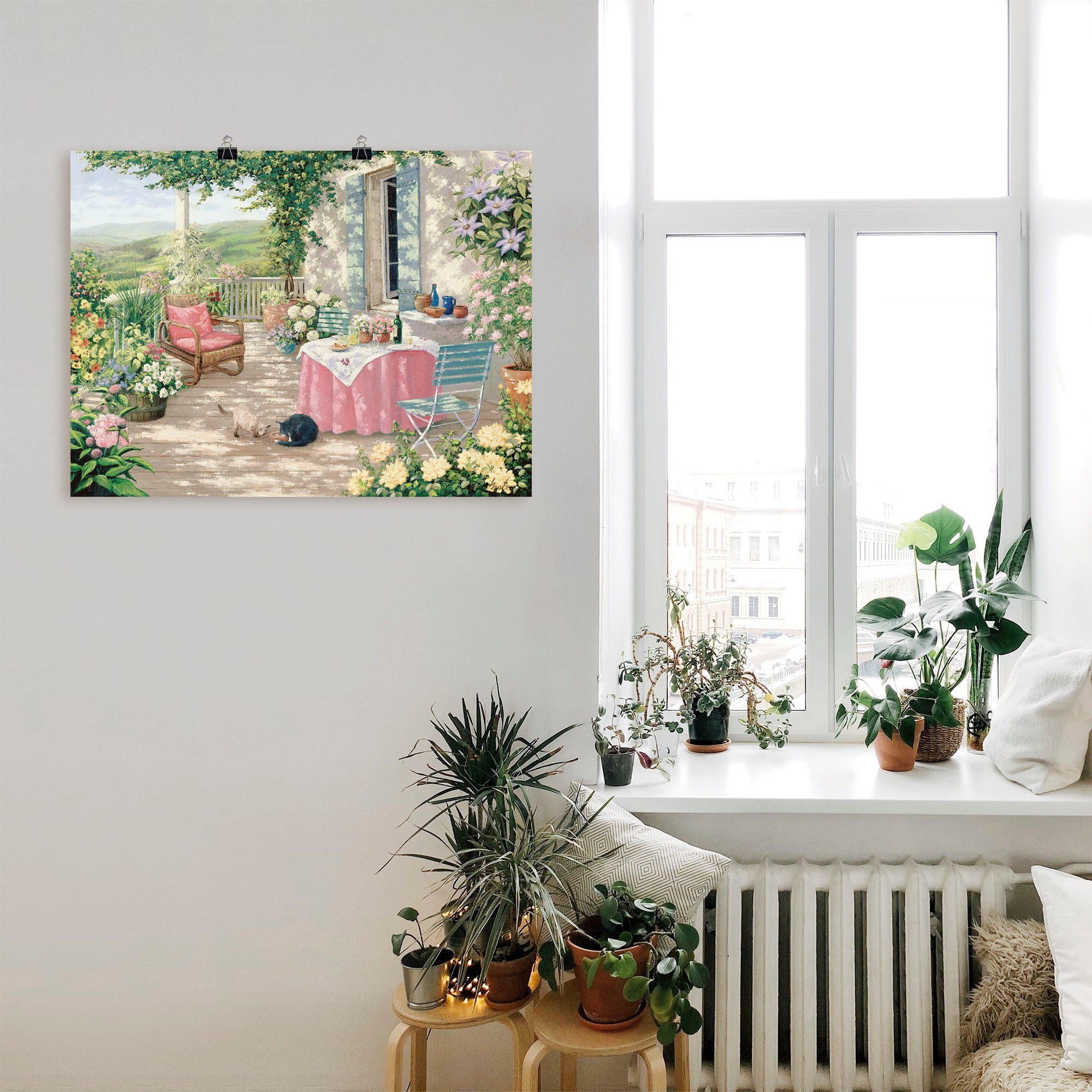 Artland Wandbild Brunch, Garten (1 St), als Leinwandbild, Poster in verschied. Größen