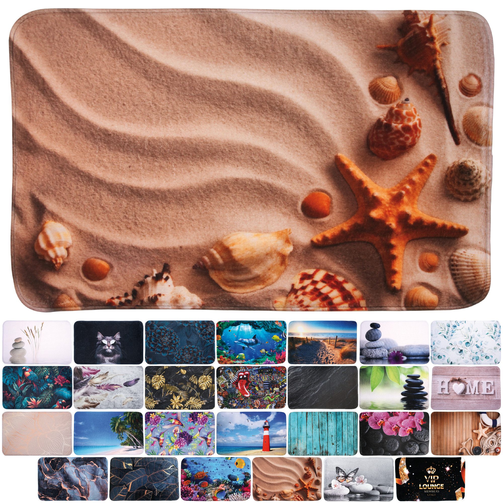 Sanilo Badematte mit Motiv, viele schöne Badteppiche zur Auswahl, rutschhem günstig online kaufen