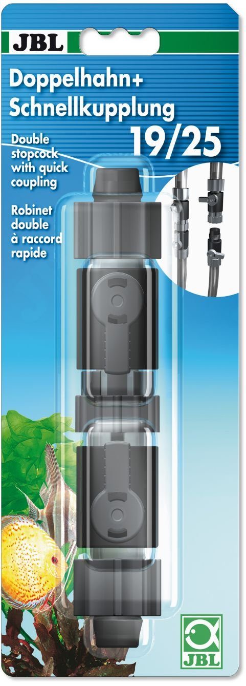 Aquariumfilter JBL Doppelhahn + Schnellkupplung 19/25