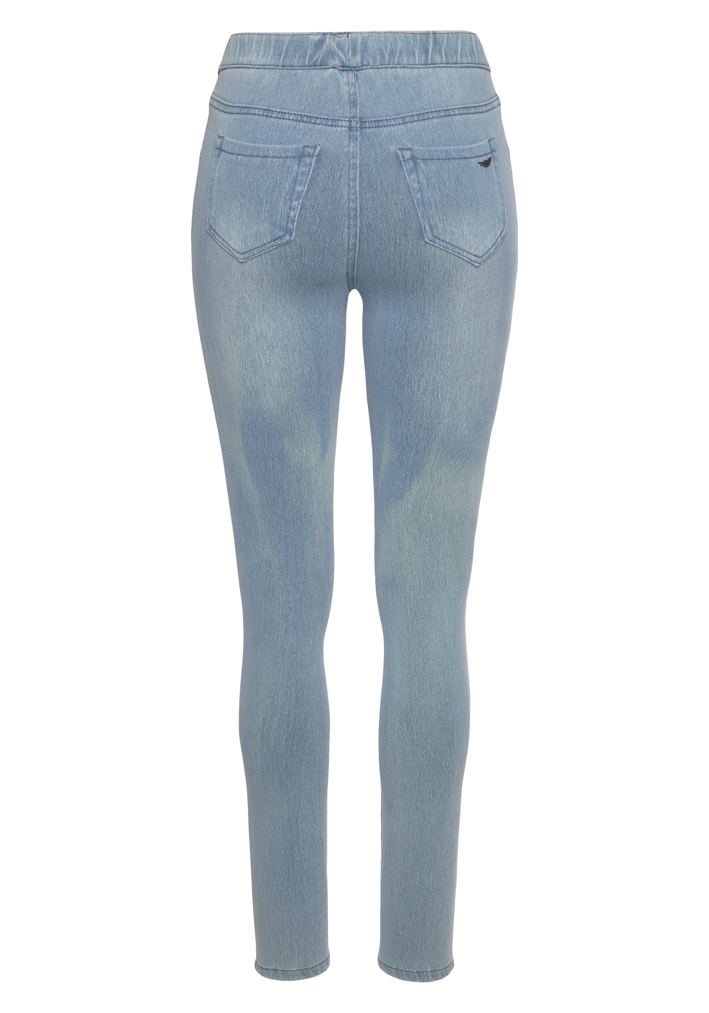 Arizona Jogg Pants High Waist extra-eng geschnitten, knöchellange Beinform, hoher Bund