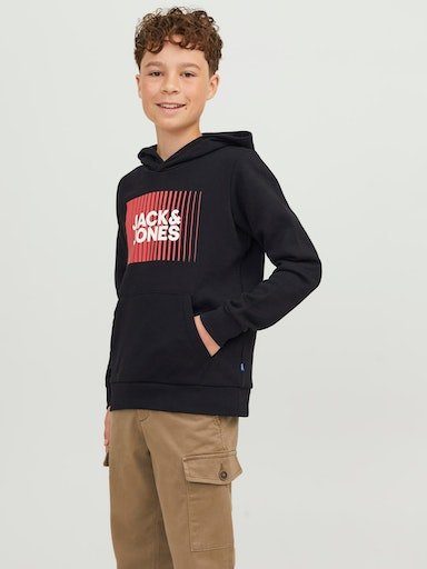 Jack & Jones Junior Hoodie JJECORP LOGO SWEAT HOOD PLAY NOOS JNR Black