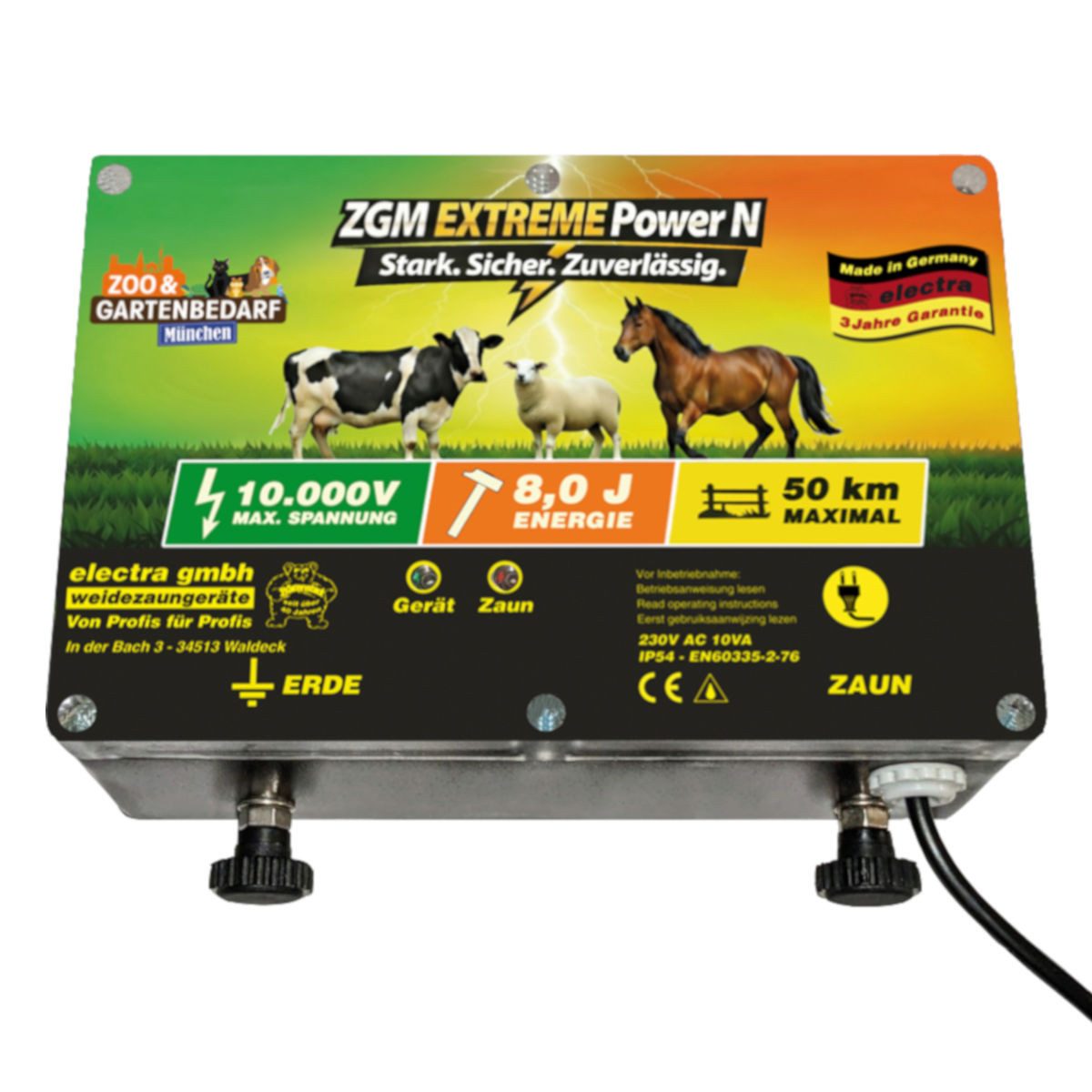 Electra Weidezaungerät Electra Elektrozaungerät Extreme Power N, 230V AC, Maximale Leistun...