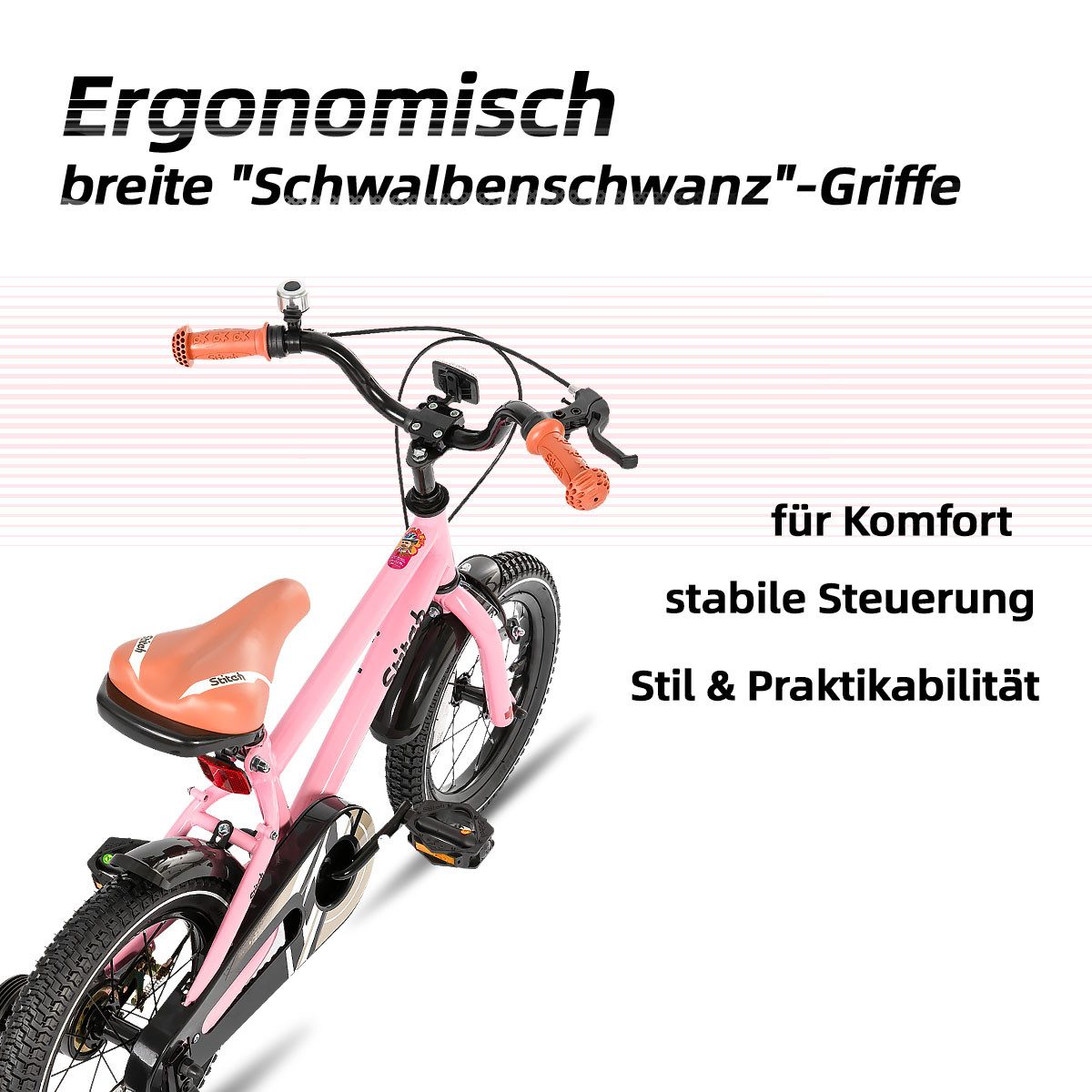JOYSTAR Kinderfahrrad Totem 12/14/16/18/20 Zoll Kinderfahrrad für 2-11 jährige Jungen, mit Stützräder, Kotflügel, Front and rear dual brakes, Reflektorplatte