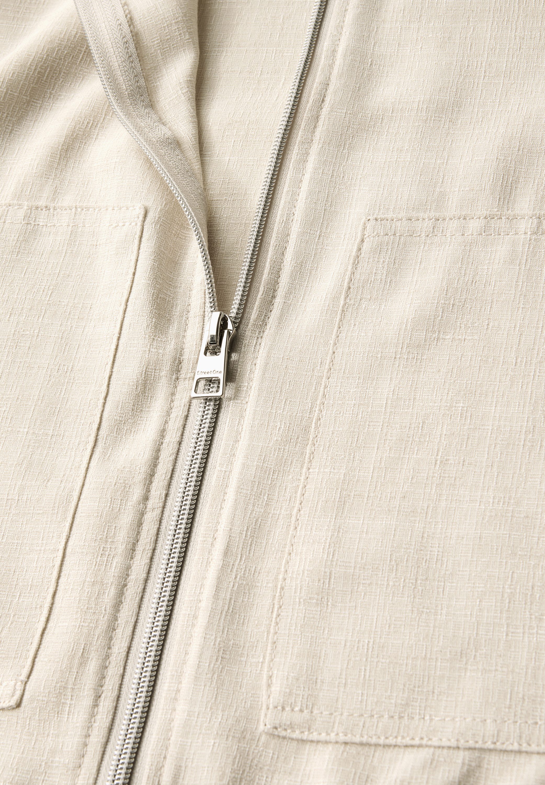 STREET ONE Kurzjacke aus elastischem Materialmix