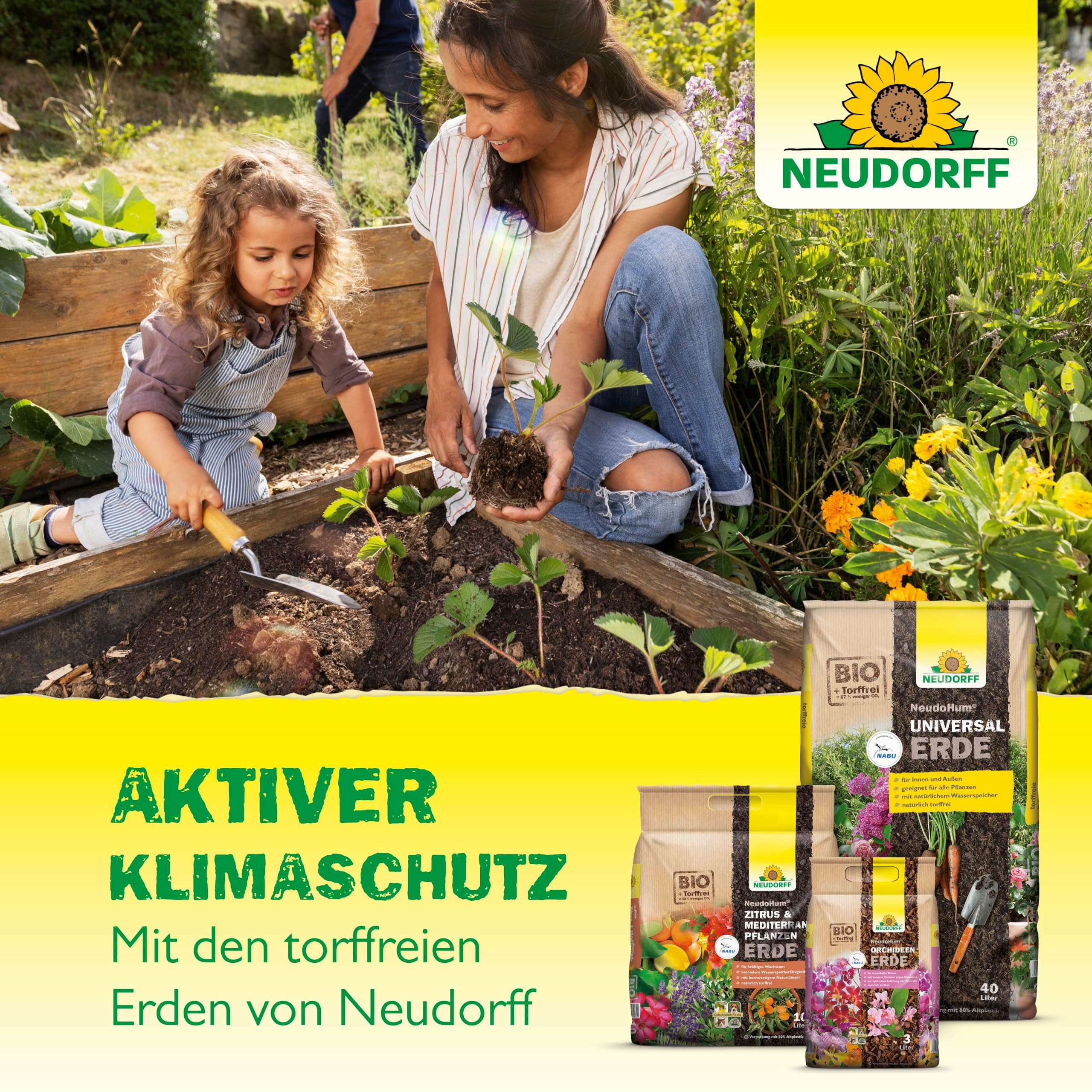 Neudorff Blumenerde Kokohum BlumenErde Brikett ergibt 7L Erde, (Praktische Brikett-Erde erspart schweres Schleppen und ist ideal für kräftiges Wurzelwachstum), aus trockenen, gepressten Kokosfasern