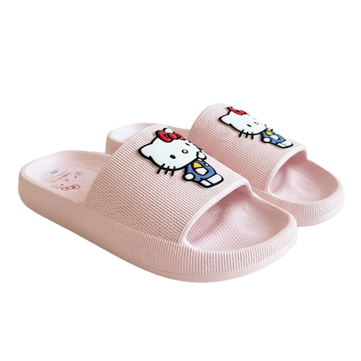 Hello Kitty Sommerschuhe Damen Flip Flops für Ferien Strand und Garten Hausschuh (Packung)