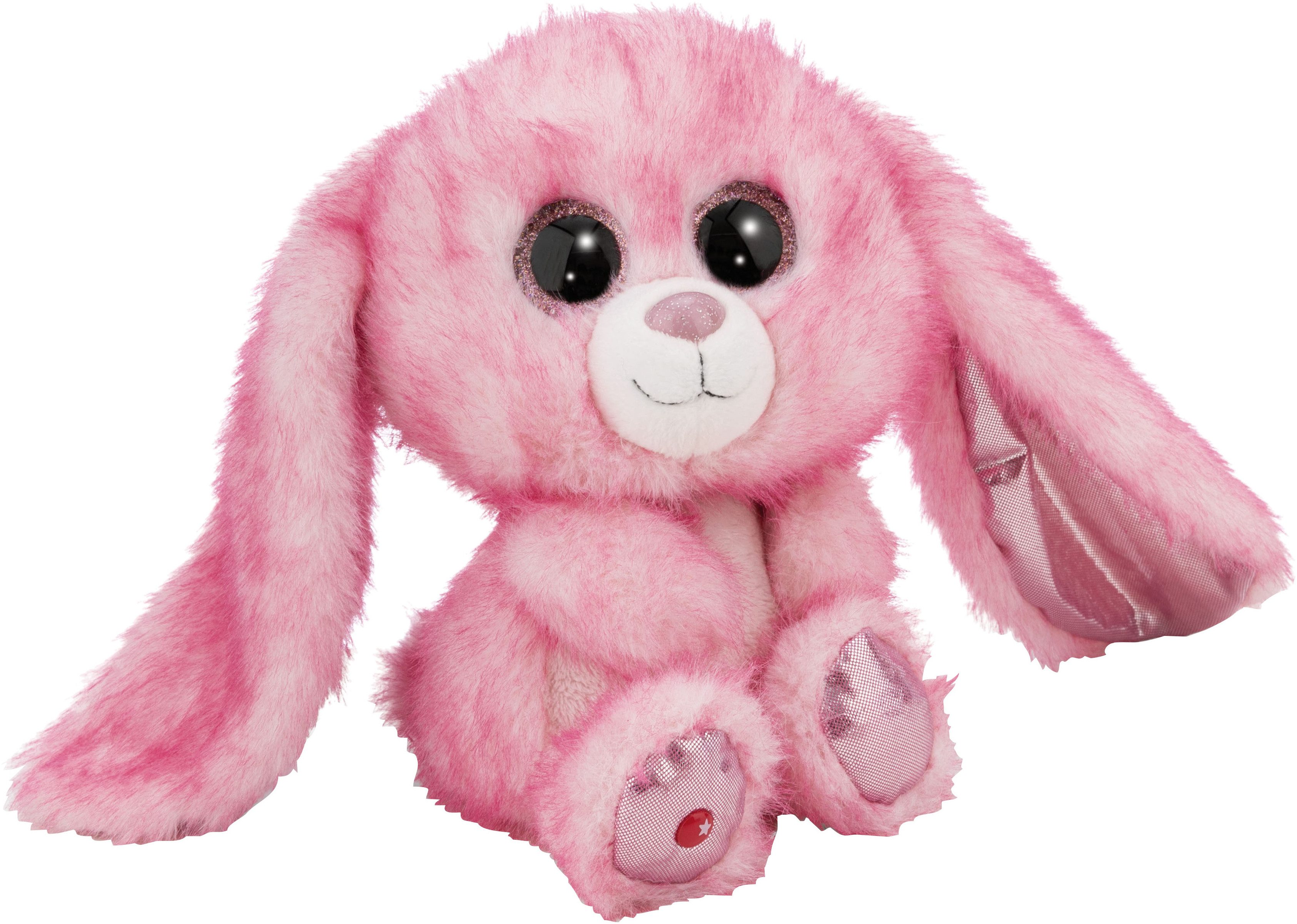 Nici Kuscheltier Glubschis, Hase pink Flommi-Fun, 25cm schlenkernd