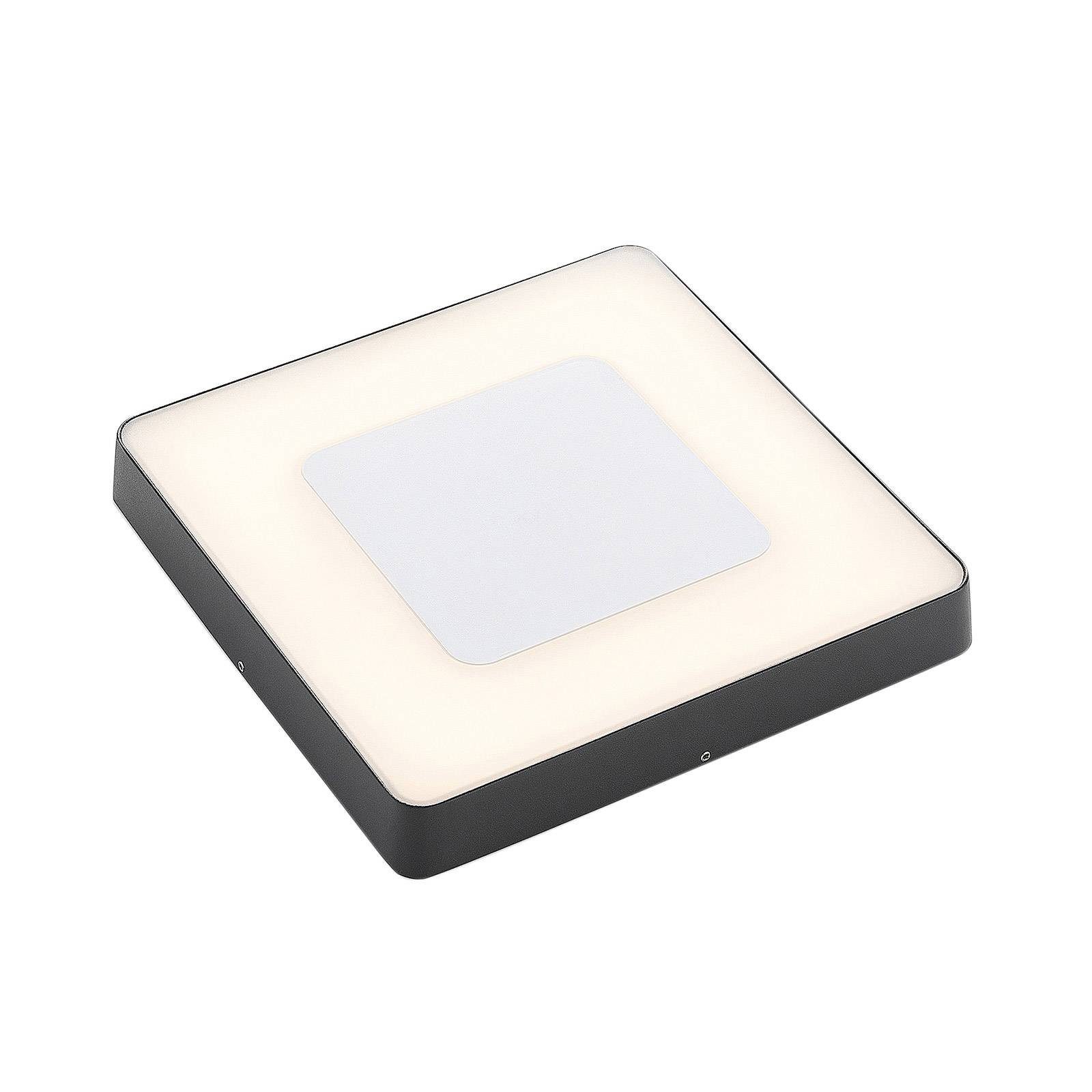 Lucande Außen-Deckenleuchte Sora, 1 x 25 W LED, warmweiß
