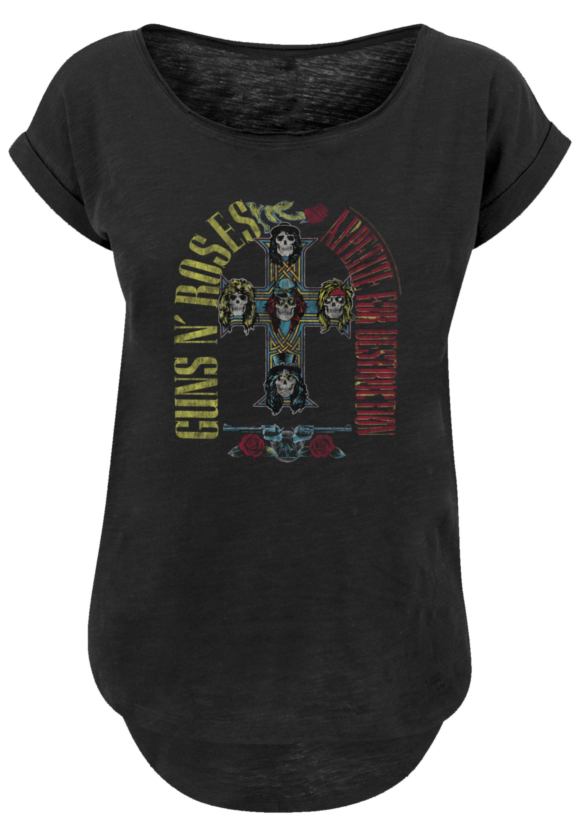 F4NT4STIC T-Shirt Guns N' Roses Skull Rock Band Merch Premium Qualität günstig online kaufen