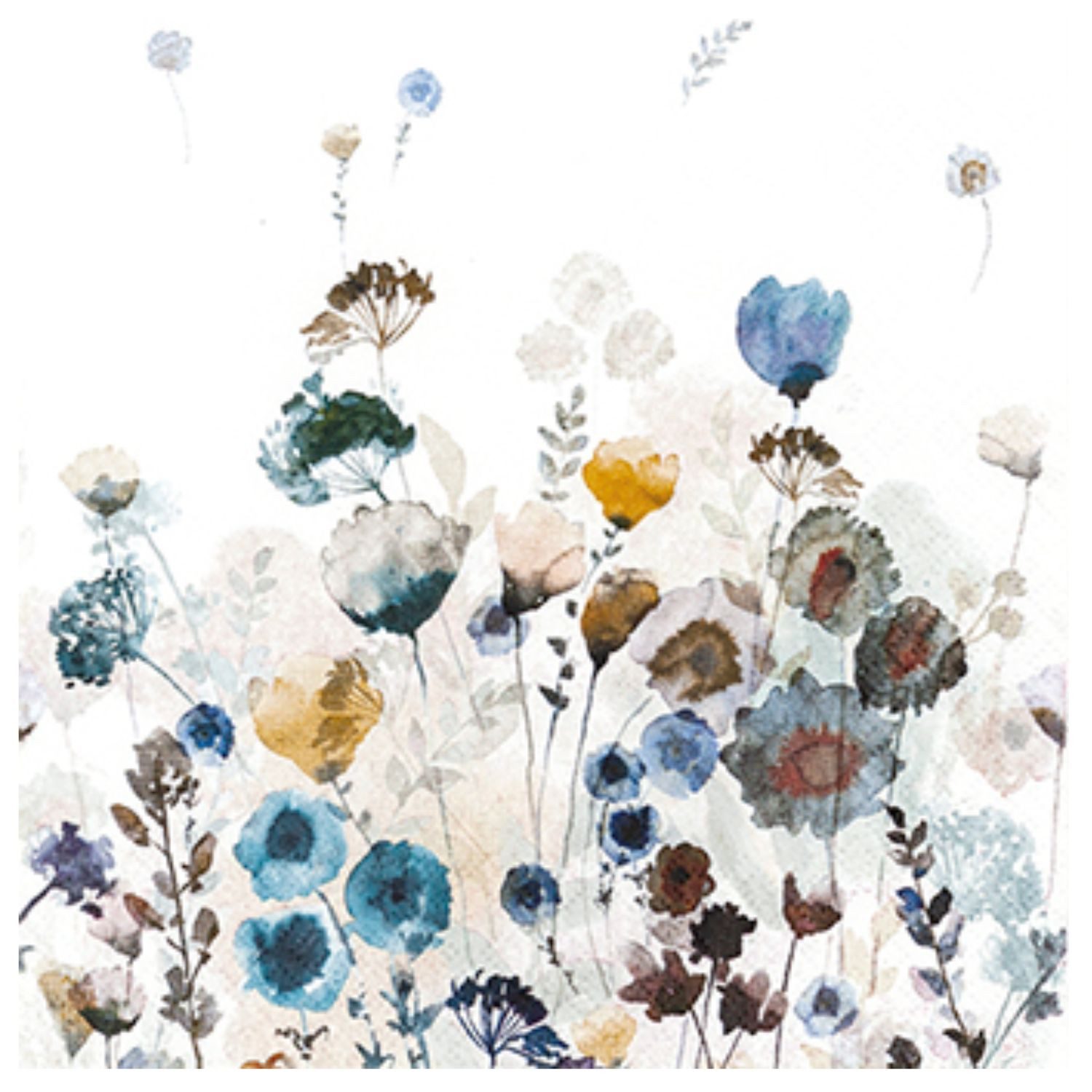 HOME FASHION Papierserviette, 3-lagig, Mehrfarbig, Blumen, H: cm