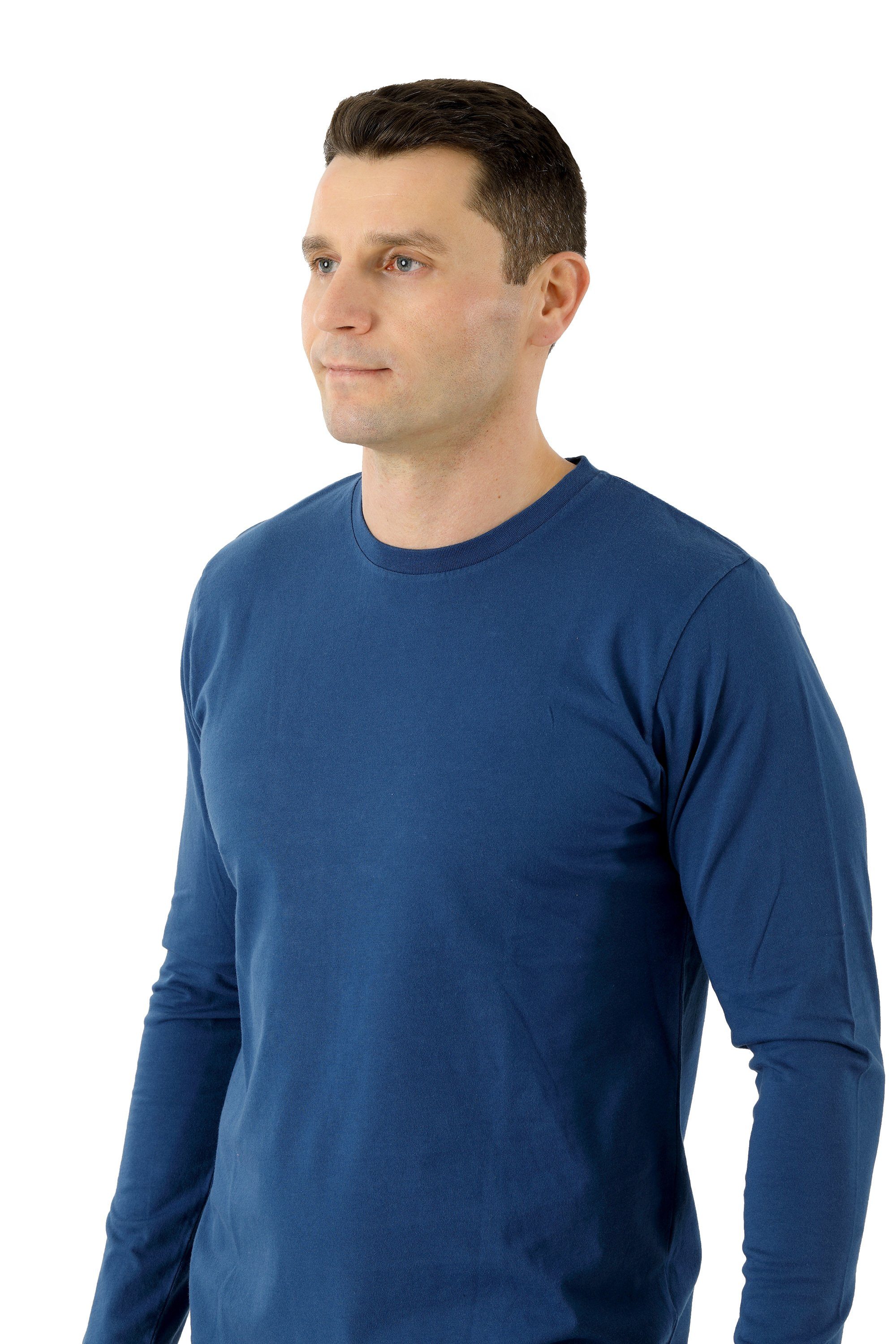 Albert Kreuz Unterziehshirt Langarmshirt Bio Rundhals günstig online kaufen