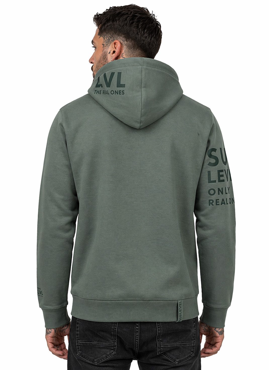 SUBLEVEL Kapuzenpullover Herren mit Reißverschluss Zipper Hoody Jacke Super Soft S-XXL Perfekte Passform Hochwertige Verarbeitung, Angenehm weich & bequem