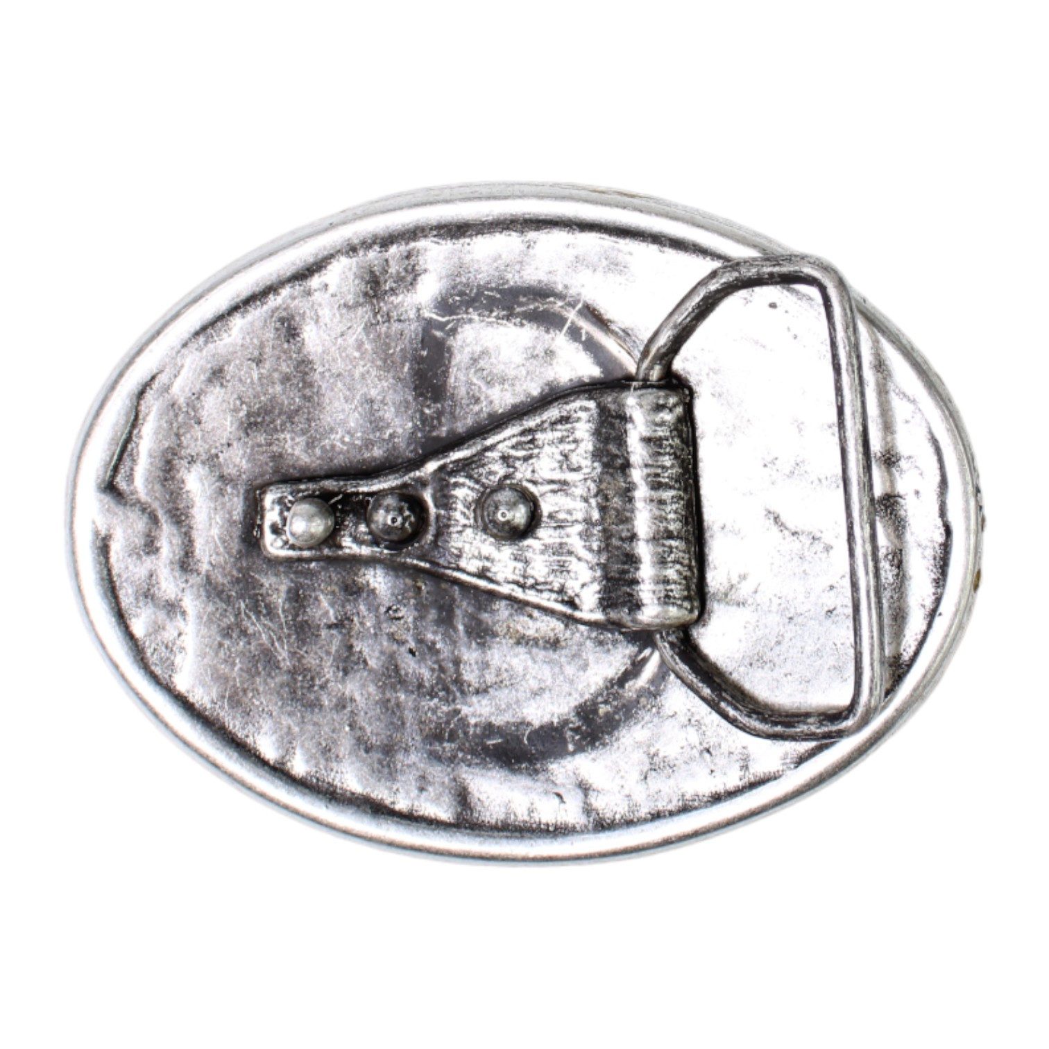 FRONHOFER Gürtelschnalle 17419 (1-St) Breite 4 cm, Metall, Blumenmuster, Trachtenschnalle