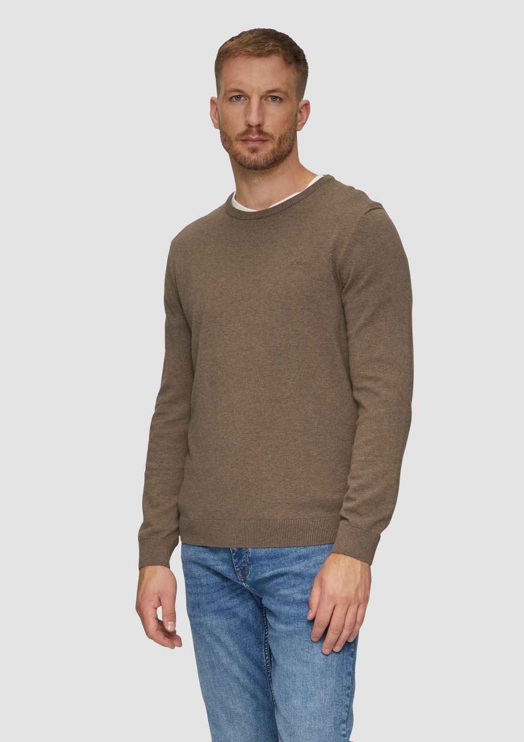 s.Oliver Strickpullover mit Logostickerei günstig online kaufen
