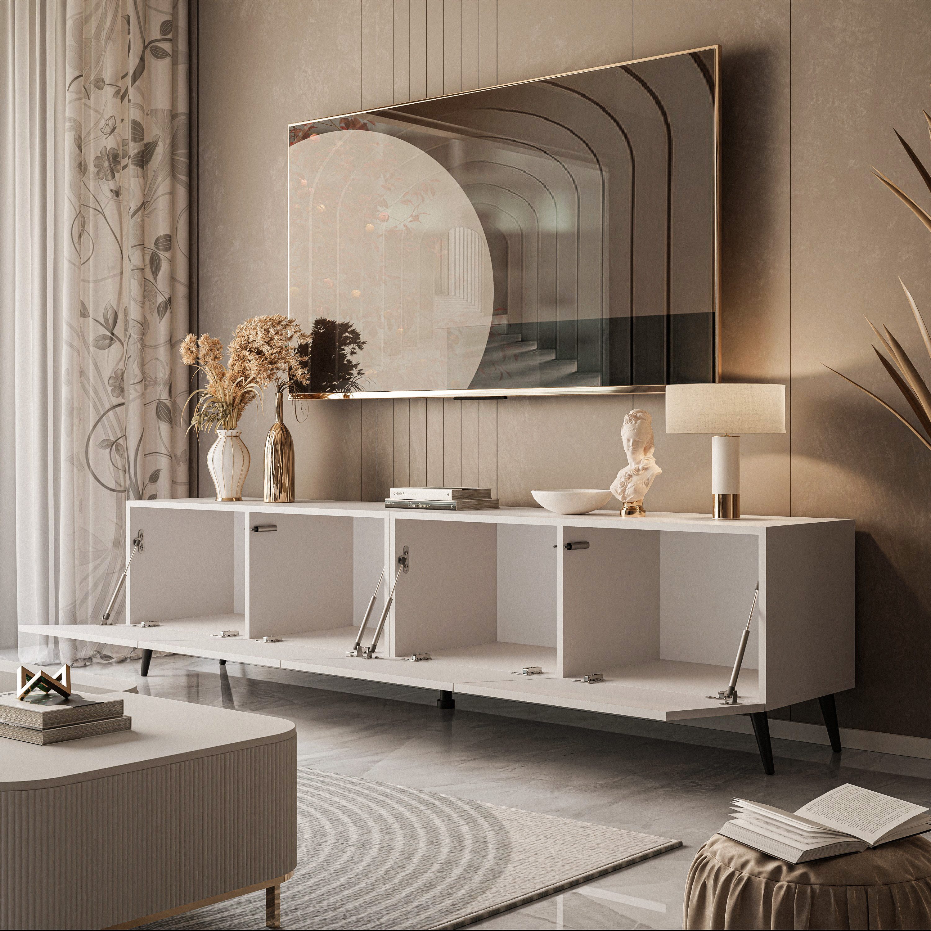 Lookway Lowboard COLGANTE KASCHMIR 200 cm TV Schrank mit Beinen