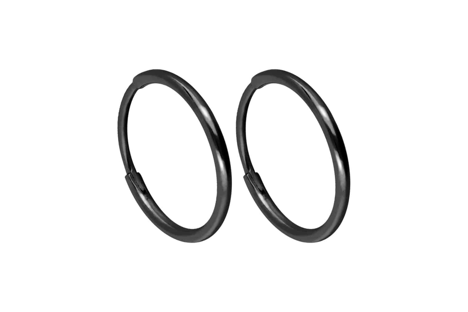 FILANGO Paar Creolen Titan Ohrclicker Creolen (Creolen, 1-tlg)