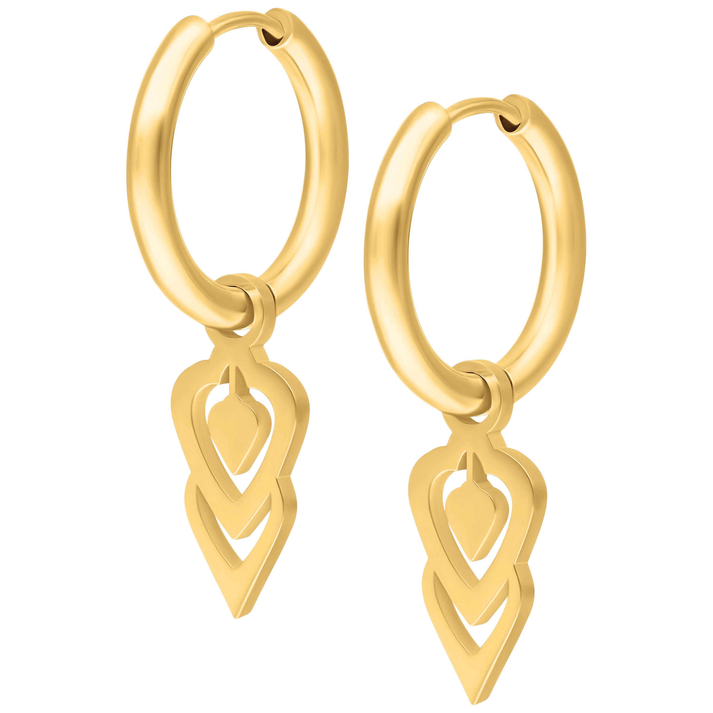 Wildcat Paar Ohrhänger Little Balisuta Hoops, Chirurgenstahl 316L - wasserfest, langlebig, hautverträglich