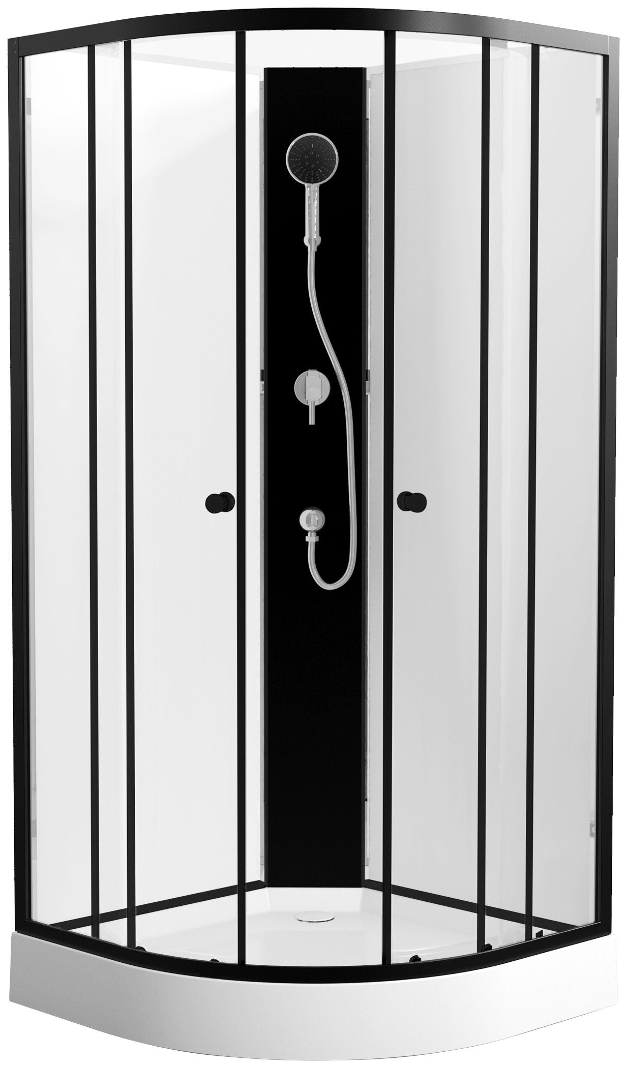 Marwell Komplettdusche Factory, BxT: 85x85 cm, Einscheibensicherheitsglas, inklusive Armatur
