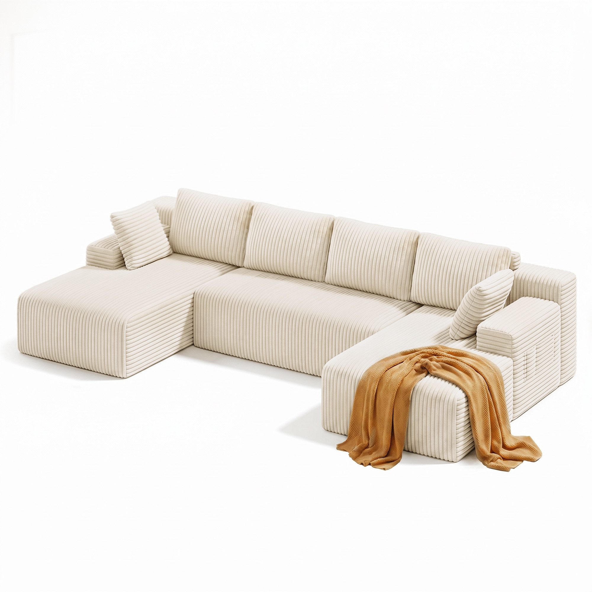 Bealife Ecksofa U-Form, B: 320cm, Keine Montage erforderlich