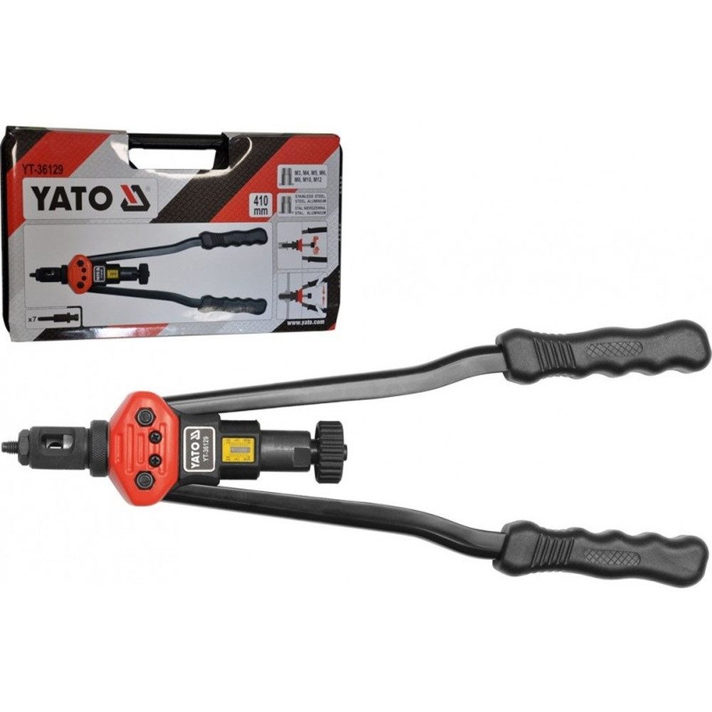 TOYA Montagewerkzeug YATO NIETMASCHINE FÜR NIETMUTTERN M3-12 36129
