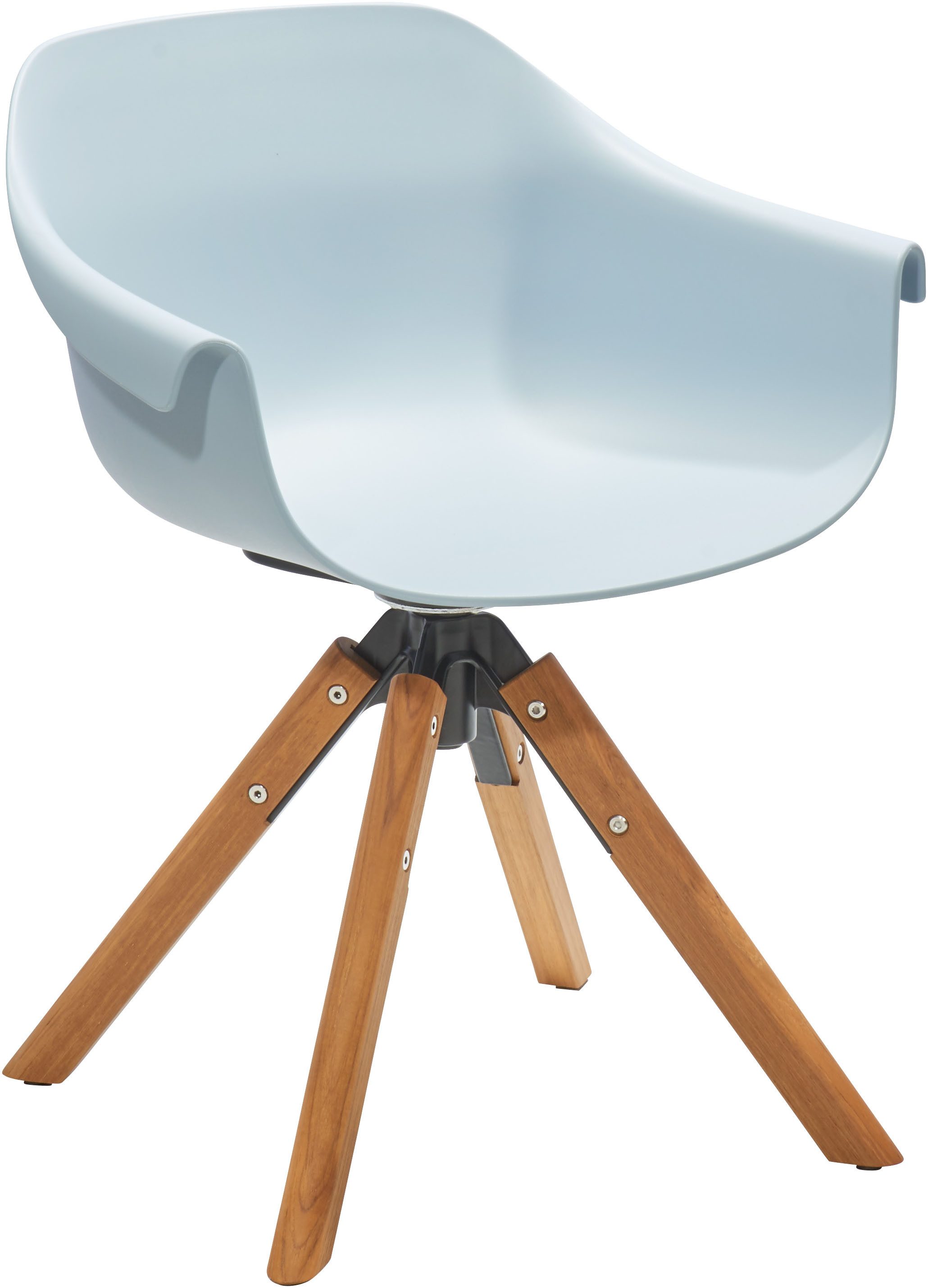 Musterring 4-Fußstuhl Freilicht Schalenstuhl (2 St), Drehbar und in 4 Farben erhältlich für flexible Sitzmomente