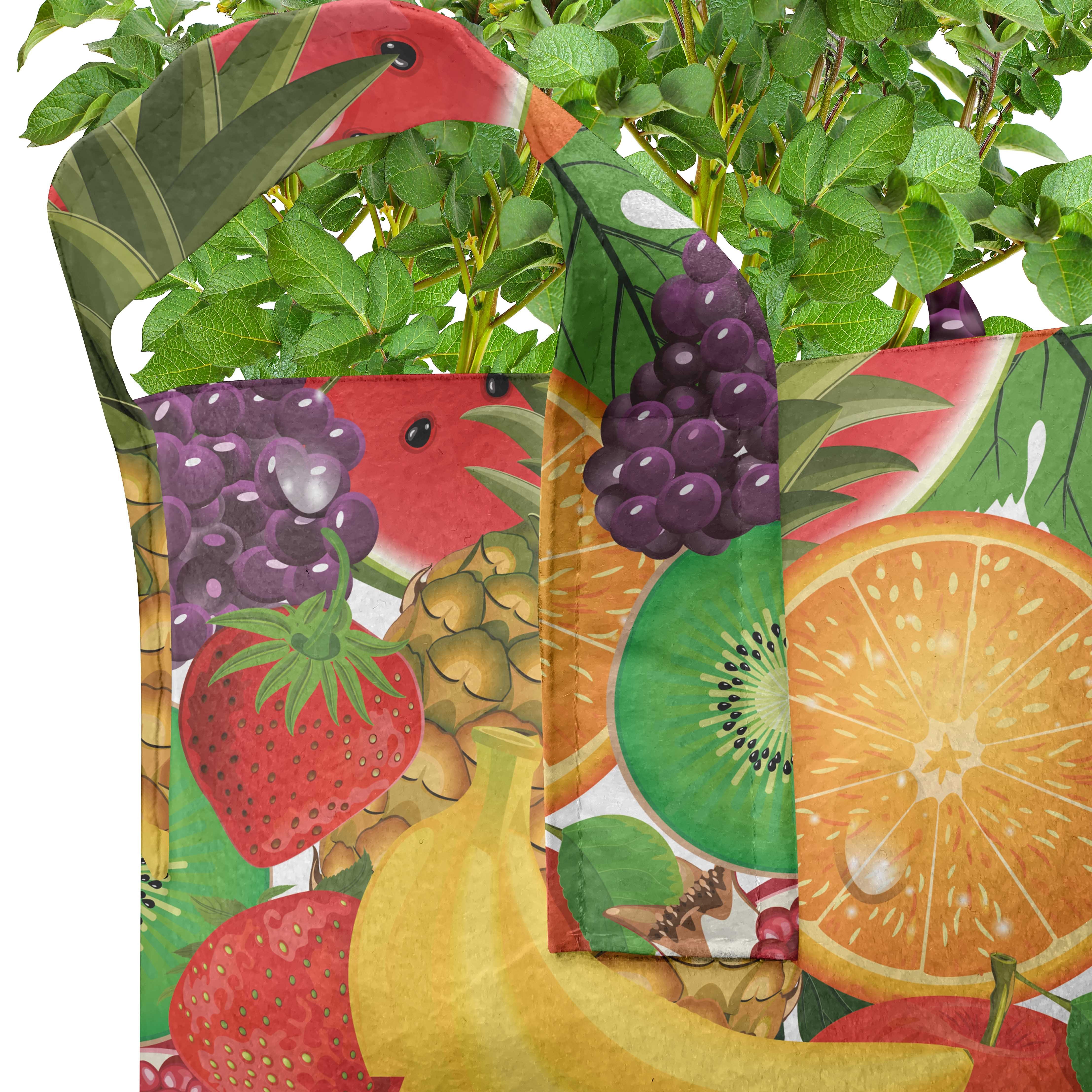 für Pflanzen, Früchte mit Tropical Frische Abakuhaus Griffen Bunt hochleistungsfähig Pflanzkübel Stofftöpfe