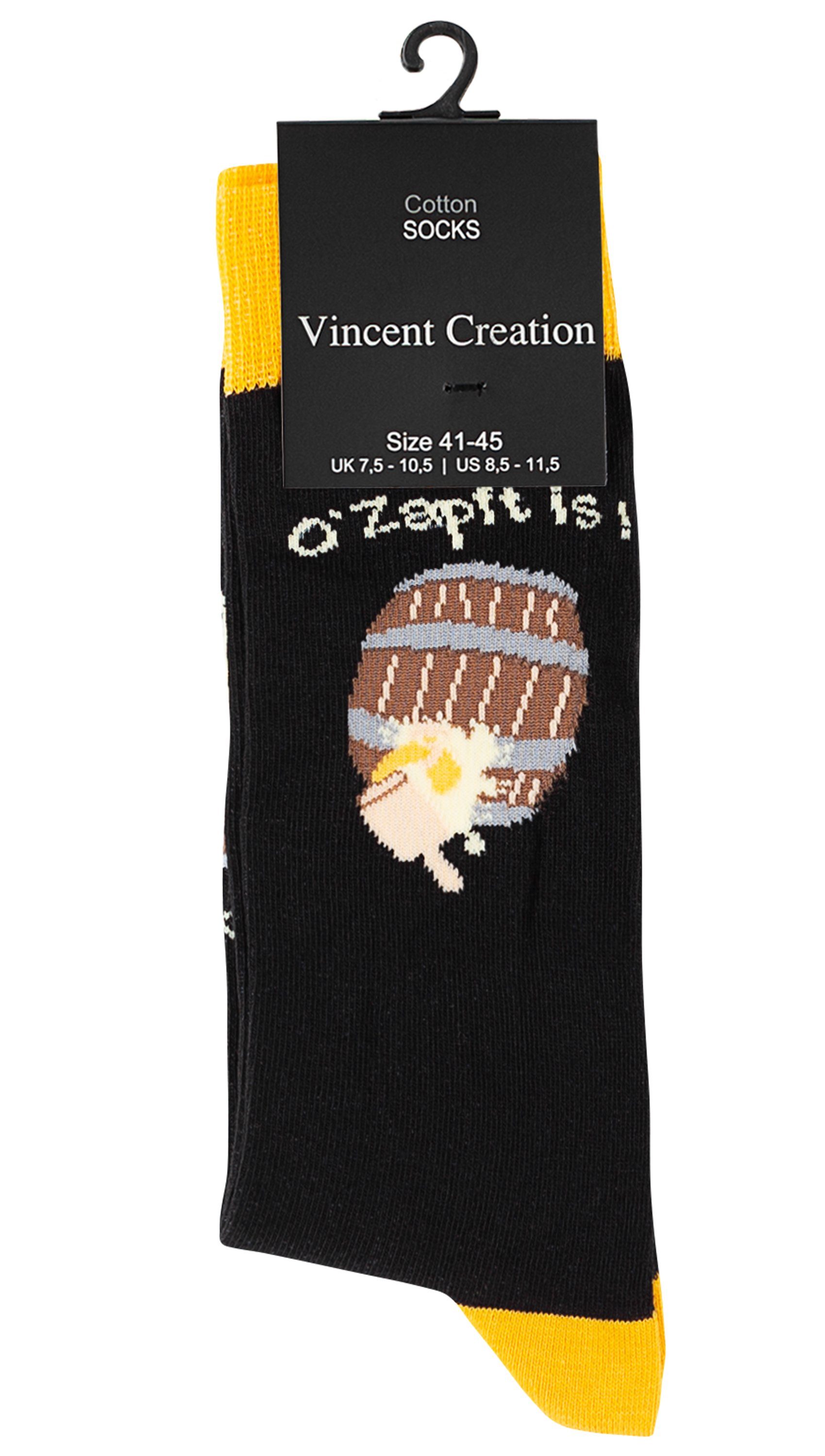 Vincent Creation® Socken Brezeln Motiv (3-Paar) mit Bier und