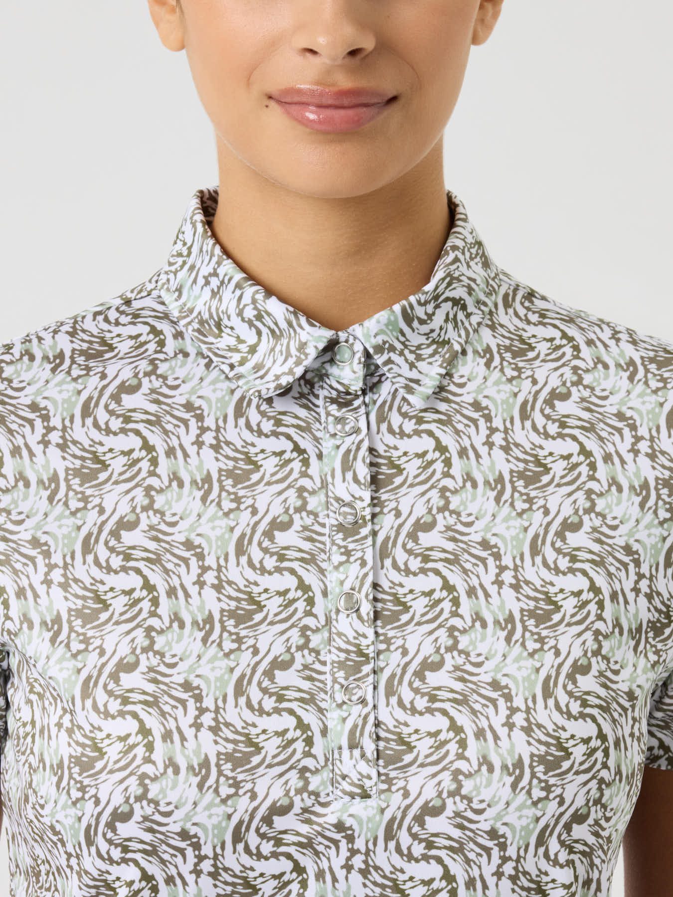 Daily Sports Poloshirt Daily Sports Golf Polo Dull Abstract Swirl Mehrfarbig Damen