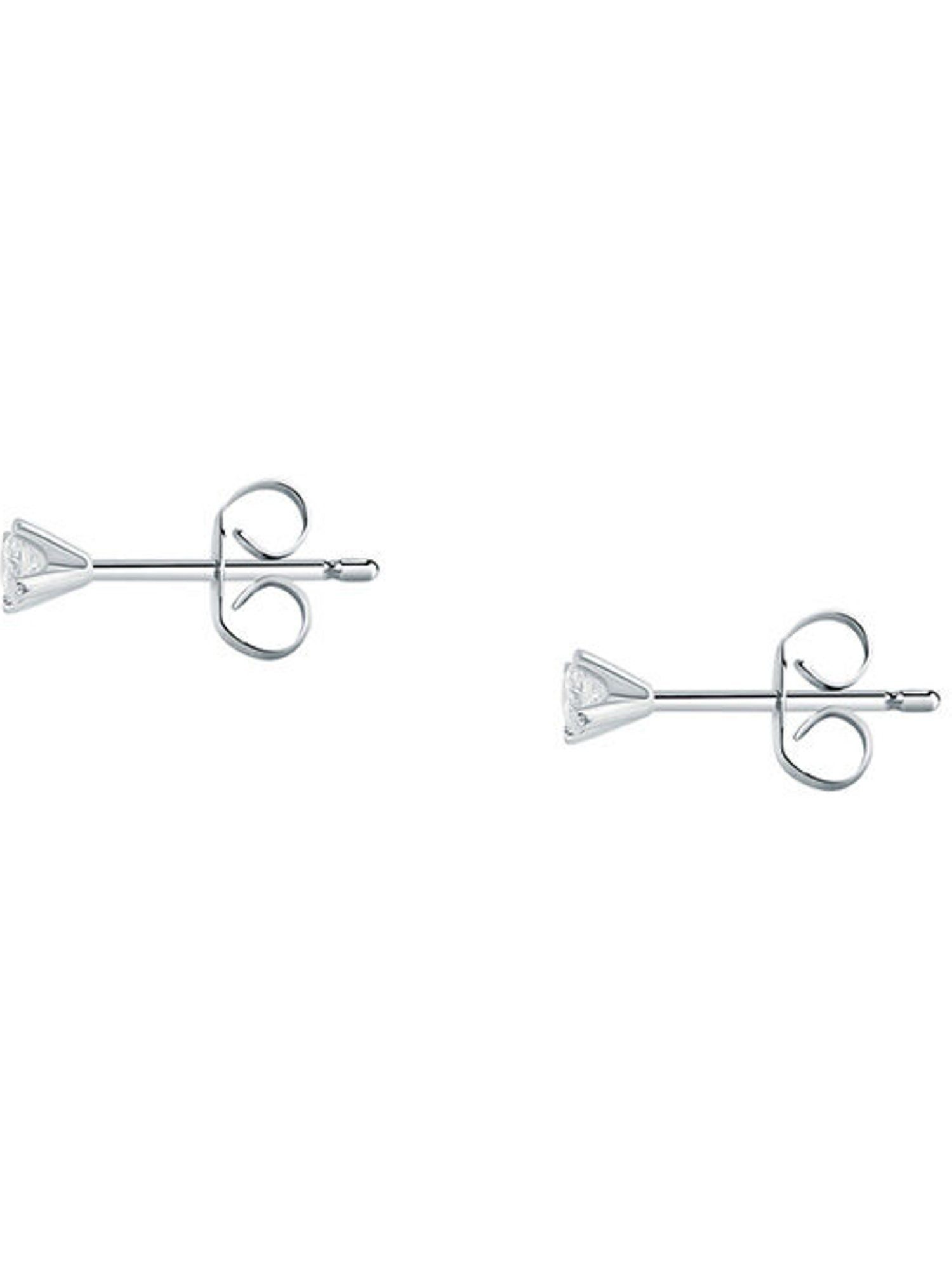 CHRIST Paar Ohrstecker CHRIST Damen-Ohrstecker 585er Weißgold 2 Diamant – Bild 3 von 4