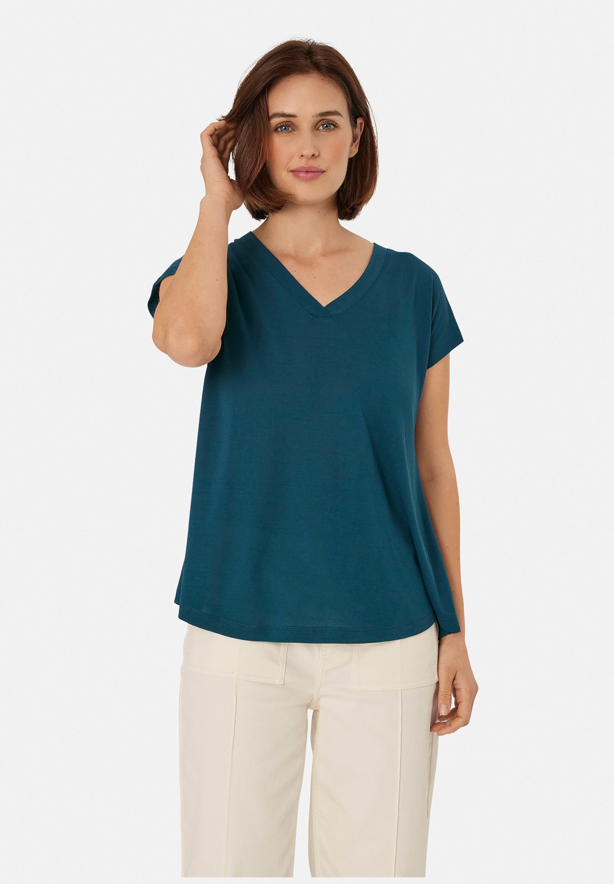 Masai Kurzarmshirt MaEfa Einfarbiges Basic-Top, zeitloses günstig online kaufen