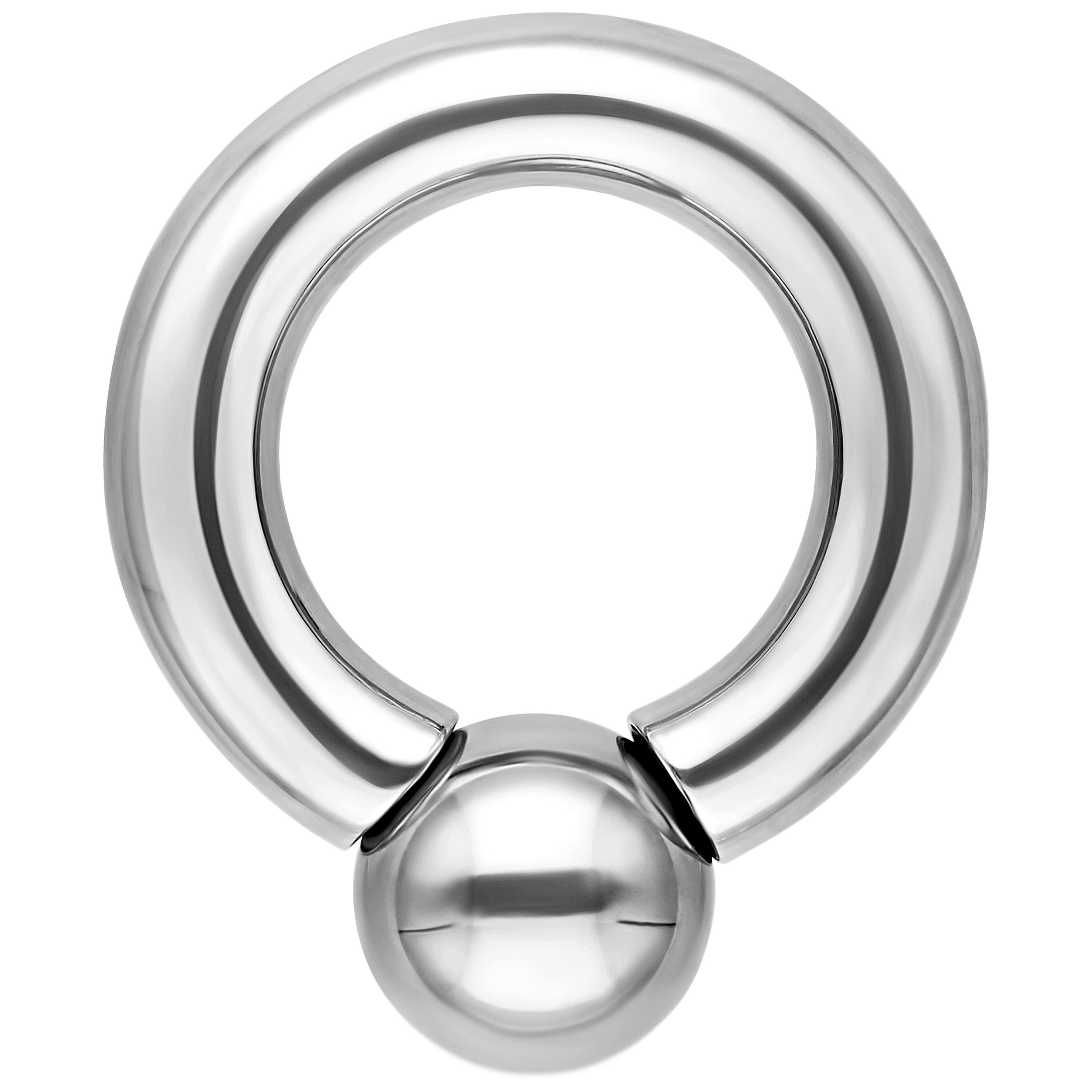Wildcat Nasenpiercing Basic Screw in Ball Ring für Ohr, Nase, Lippe, Bauchnabel, 1 Stück, Chirurgenstahl 316L - wasserfest, hautverträglich, Silber