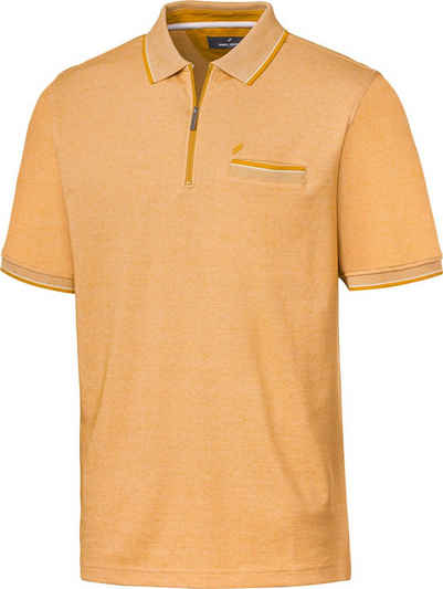 Daniel Hechter Poloshirt mit stimmigen Farbkontrasten und sportlichem Polo-Zipper bis zum Hals