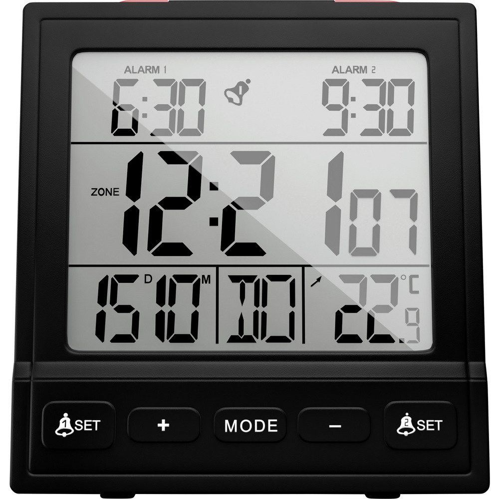 Mebus Wecker Mebus 25581 Wecker Schwarz Alarmzeiten 2 2 Timerzeiten