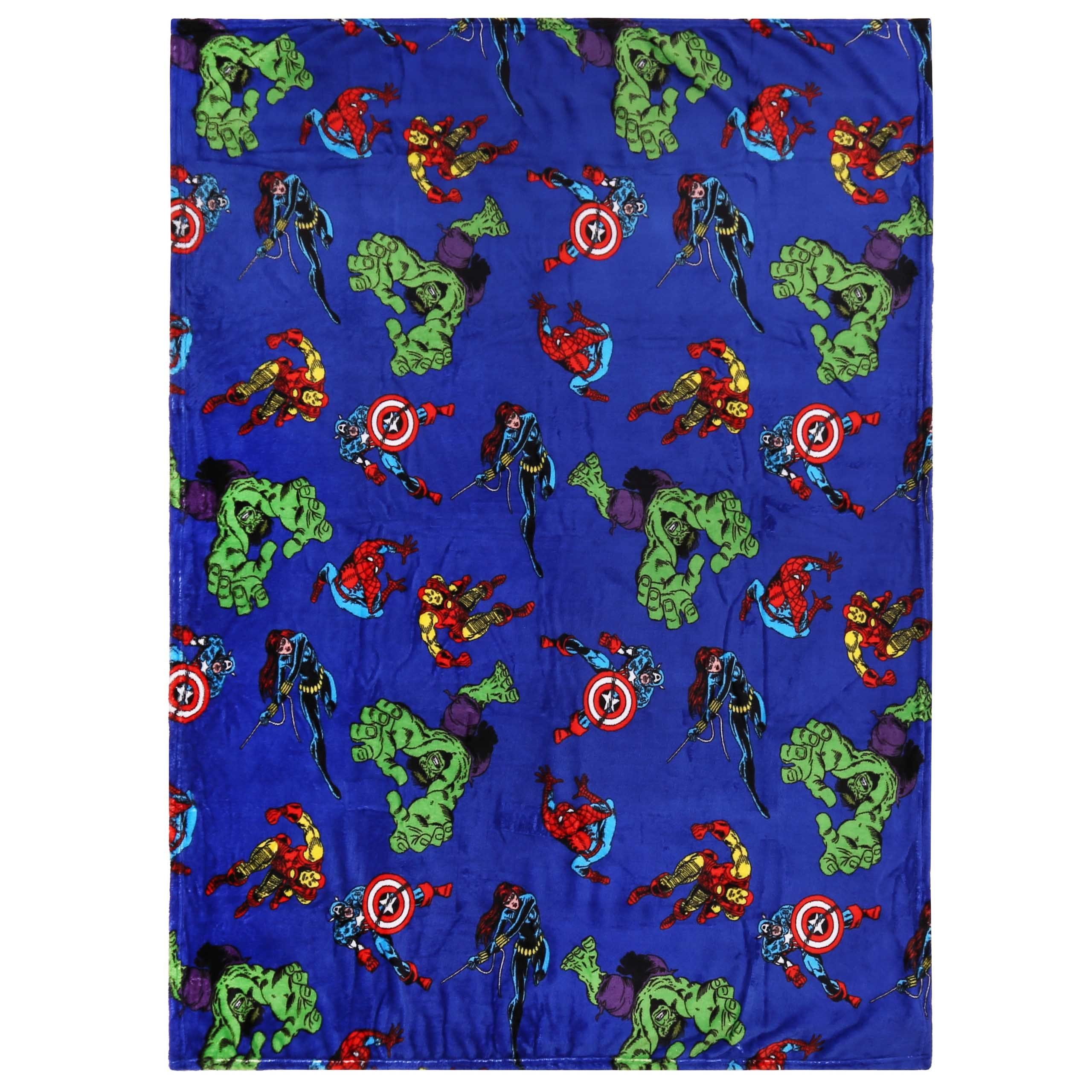 Plaid MARVEL Avengers Bettdecke/Decke dunkelblau 120x150 cm, Sarcia.eu