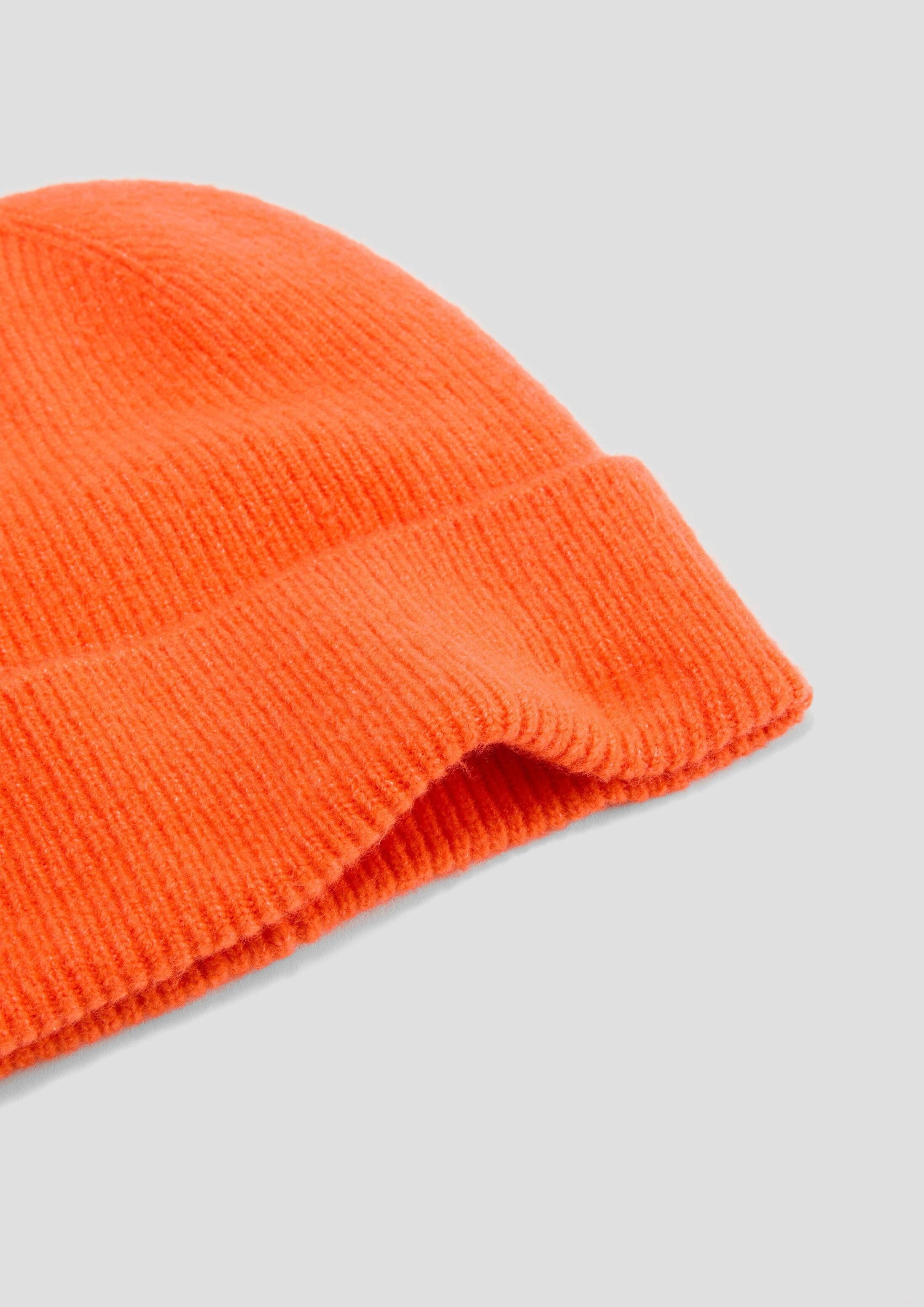 s.Oliver Strickmütze Mütze Beanie aus Baumwollmix