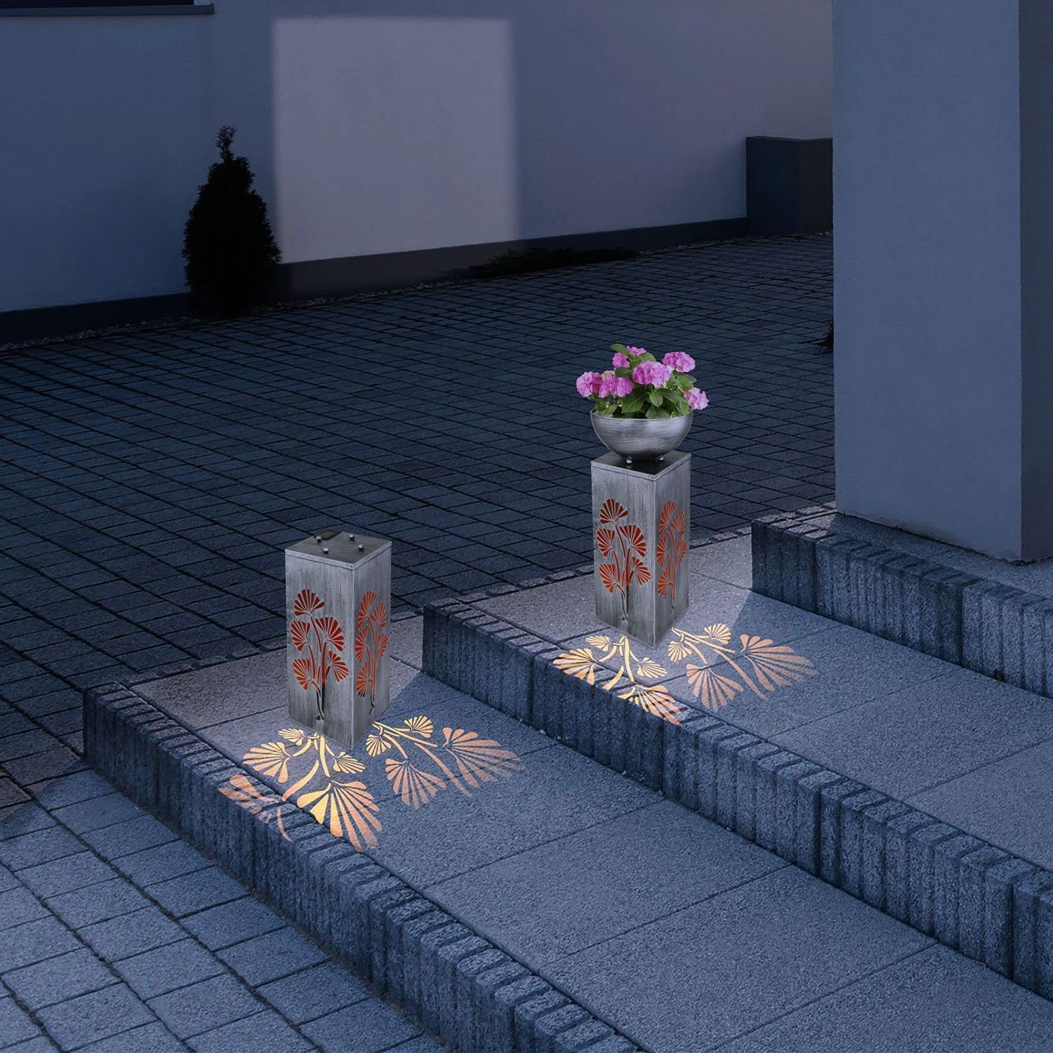 bmf-versand LED Solarleuchte Solarleuchte Garten Pflanzsäule Solarlampe Pfl günstig online kaufen