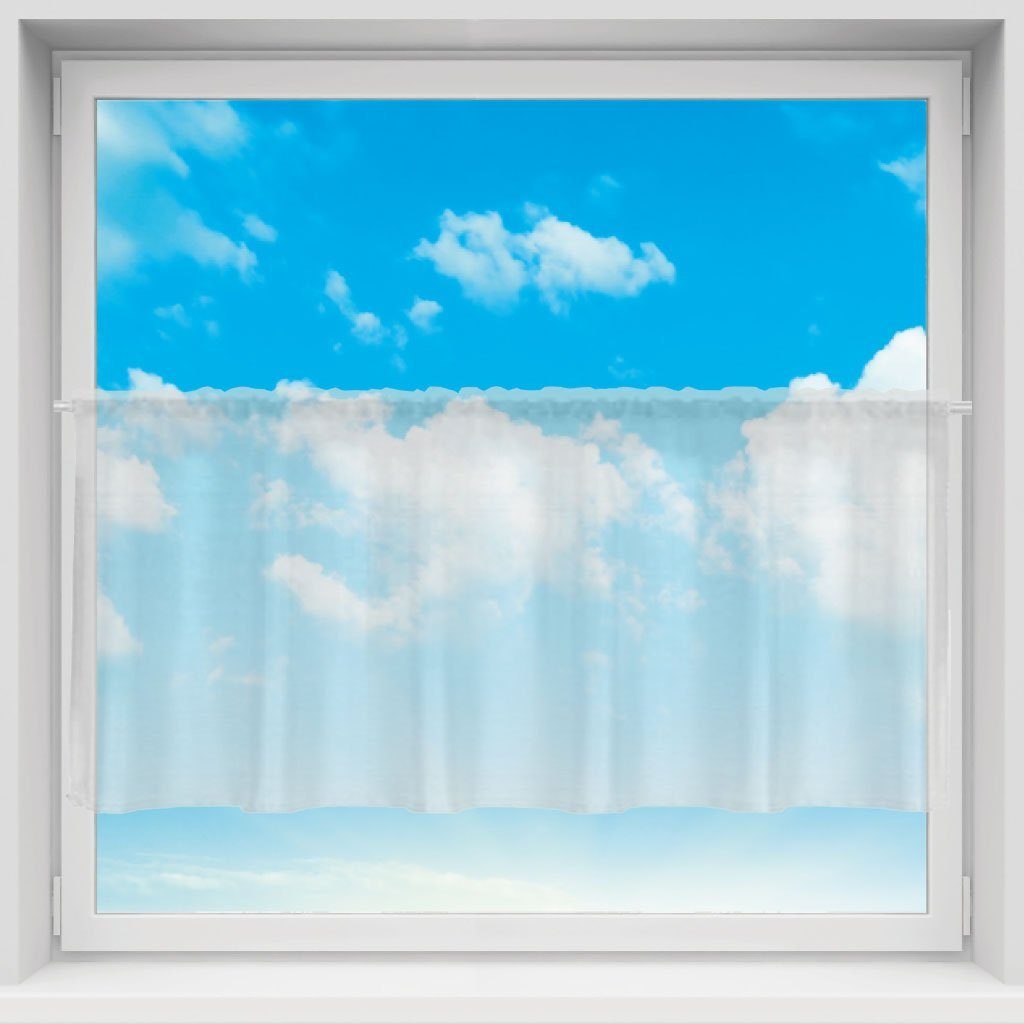 Bestgoodies Vorhang (1 St), Stangendurchzug, transparent, Voile, Bistrogard günstig online kaufen
