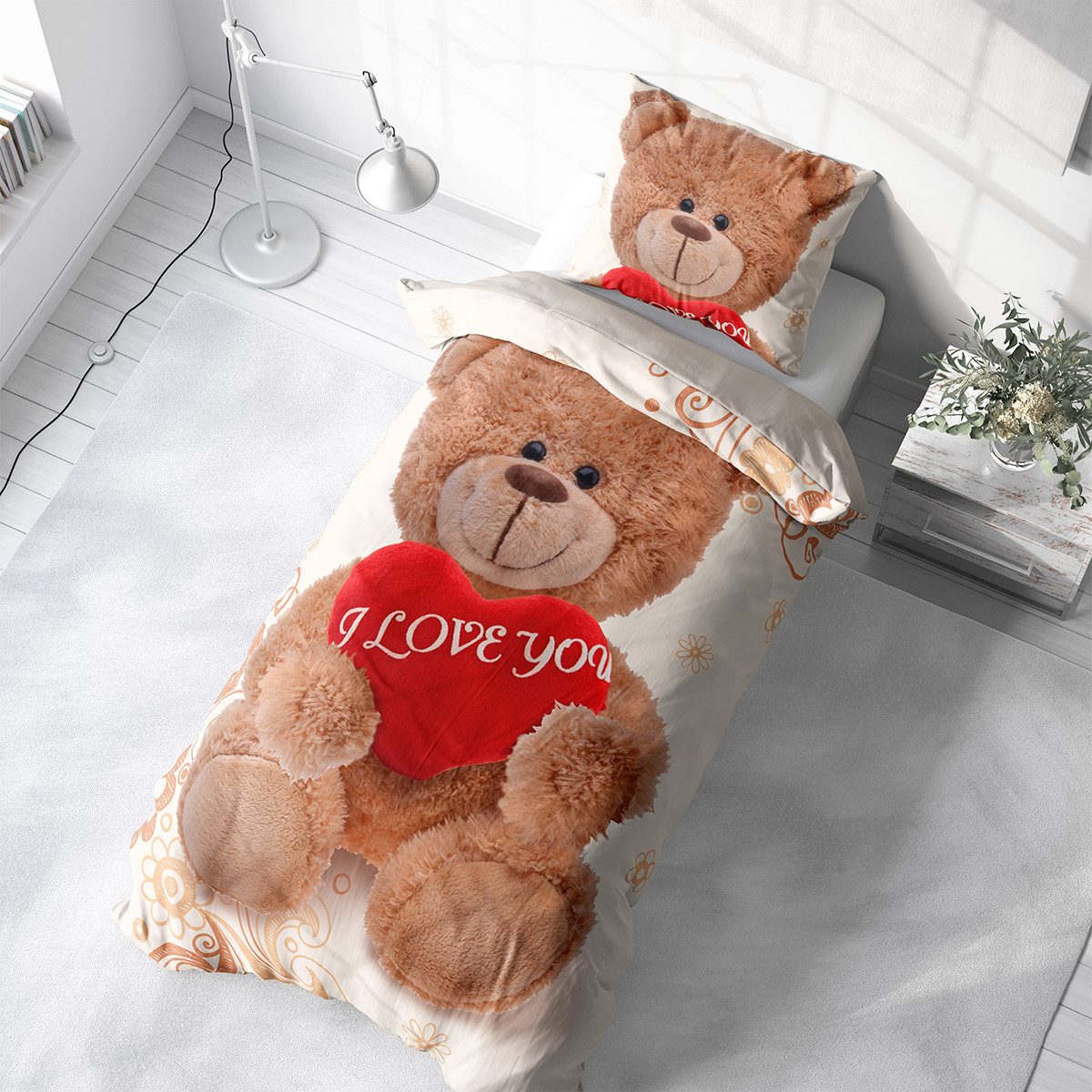 Visaggio Bettwäsche Winter Fleece Bettbezug flauschig warm, Fleece, 2 teili günstig online kaufen