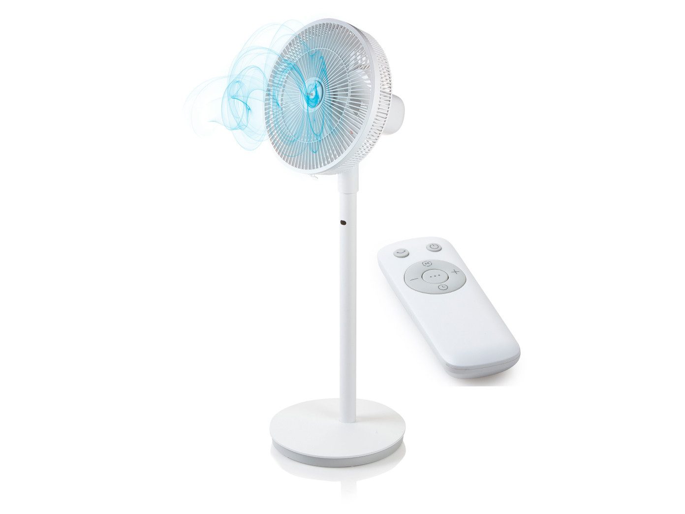 Domo Standventilator, mit Fernbedienung, Raum-Lüfter Ventilator oszillierend, Höhe bis 100cm