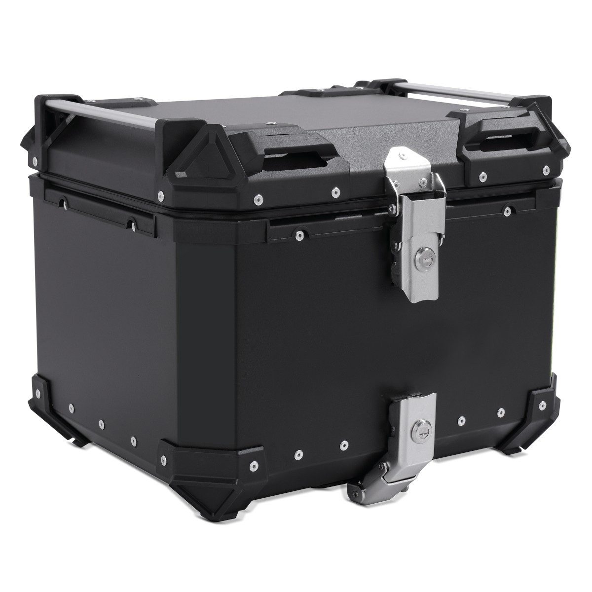 Bagtecs Reisetasche Set: Motorrad Alu Topcase XB55 Alu univ. 55 Liter sw # mit Motorrad He