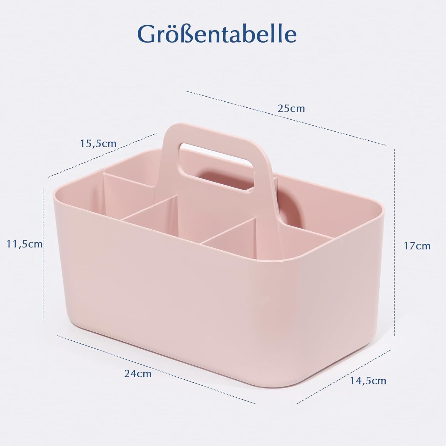 Zedelmaier Aufbewahrungskorb Korb Organizer mit Griff, Kunststoffkorb, Bast günstig online kaufen