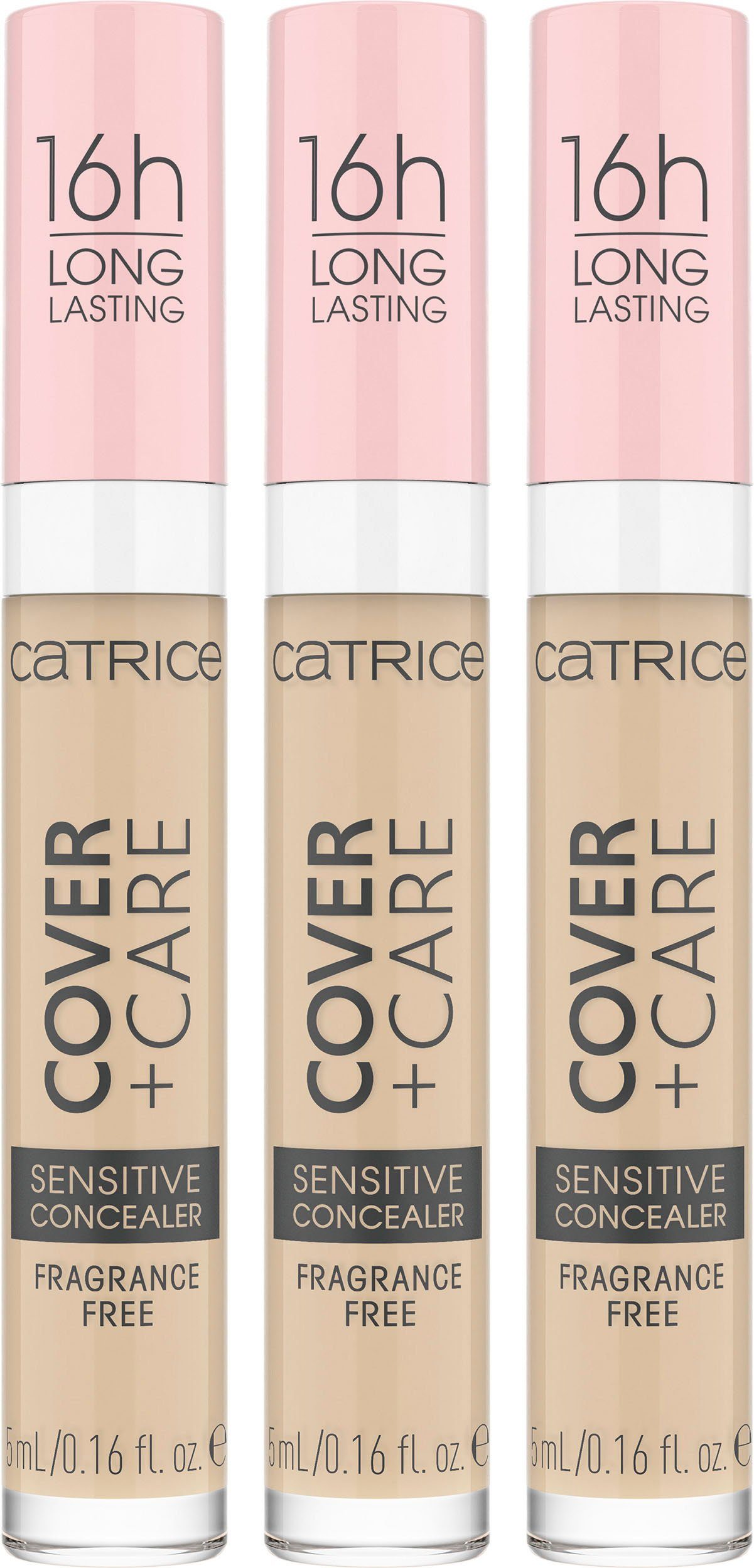 Concealer 3-tlg. nude Sensitive + Catrice Cover Concealer, Care 010C Catrice