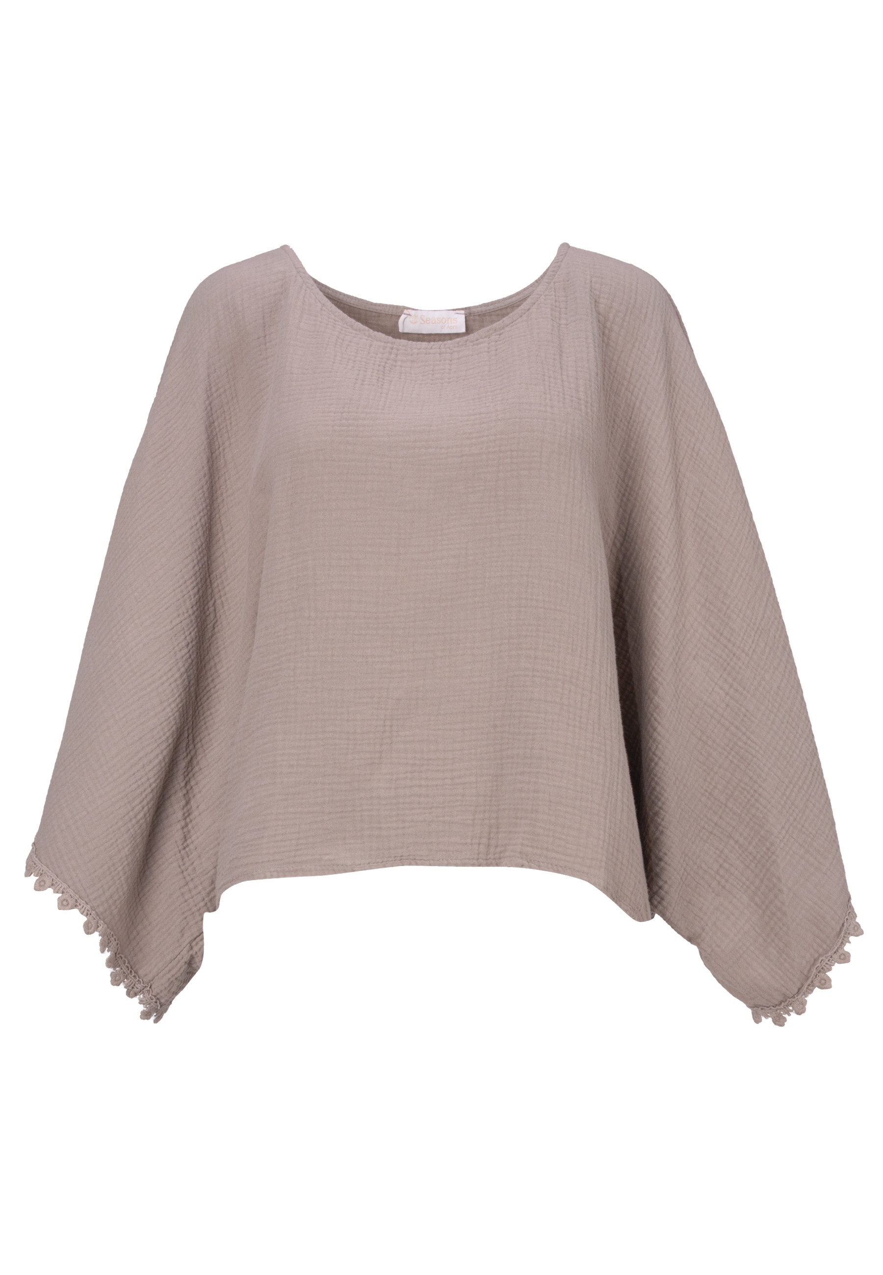Kurzarmbluse MATHILDA MUSSELIN OVERSIZED