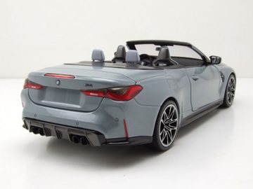 Minichamps Modellauto BMW M4 Cabrio 2020 grau metallic Modellauto 1:18 Minichamps, Maßstab 1:18