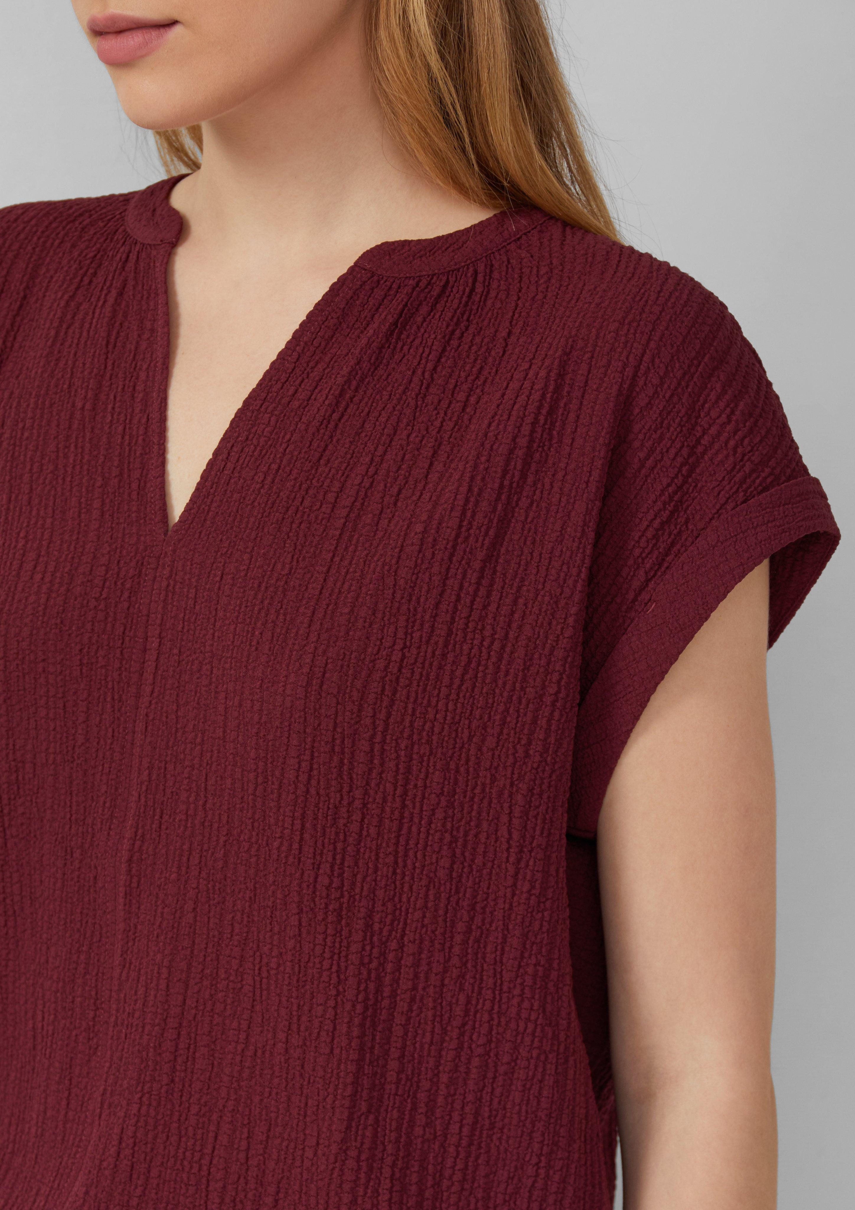 s.Oliver Blusentop Strukturierte Bluse aus Viskosemix günstig online kaufen