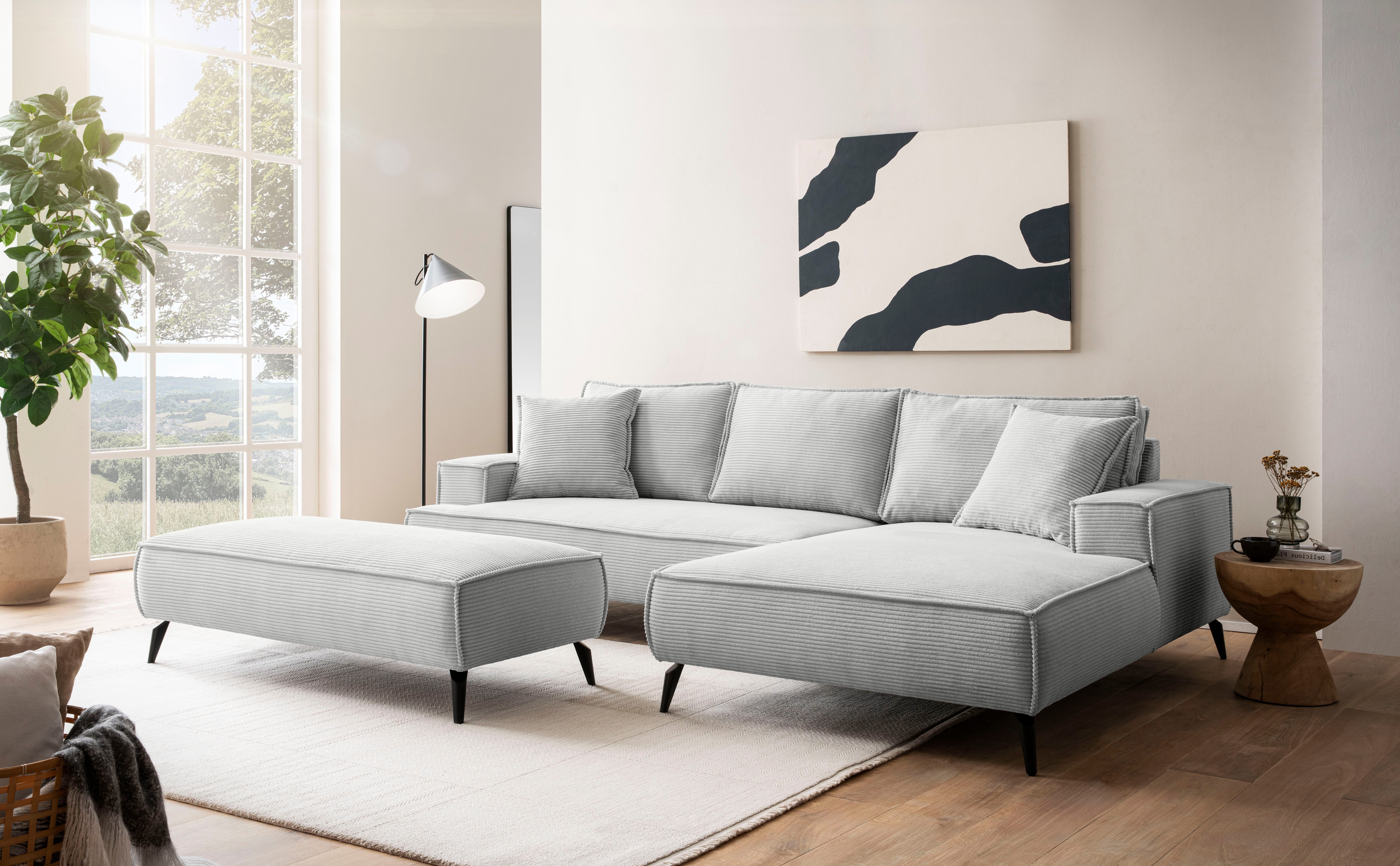 andas Ecksofa TVINNU, L-Form in Cord, günstig online kaufen